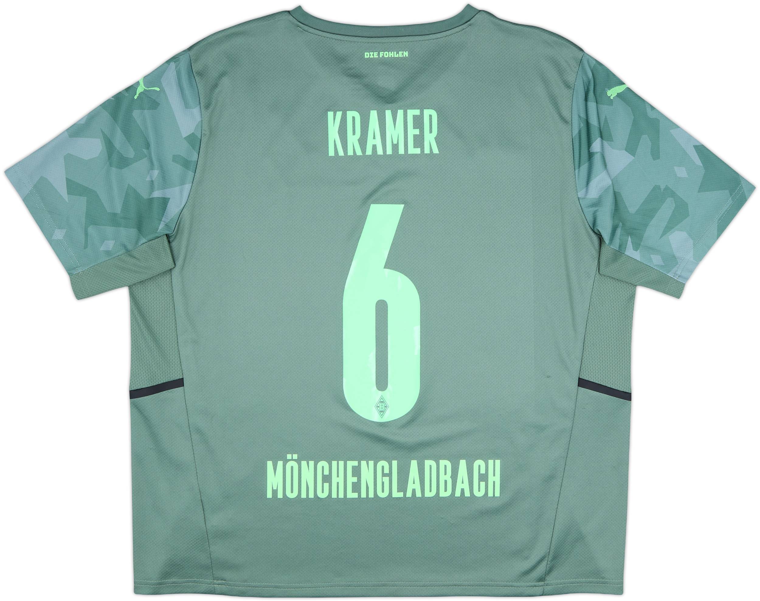 2021-22 Borussia Monchengladbach Away Shirt Kramer #6 - 8/10 - (XXL)