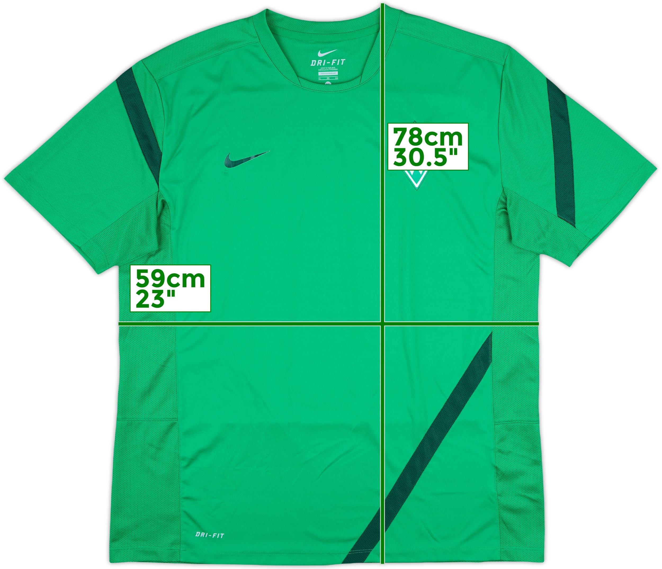 2011-12 Werder Bremen Nike Training Shirt - 7/10 - (XL)