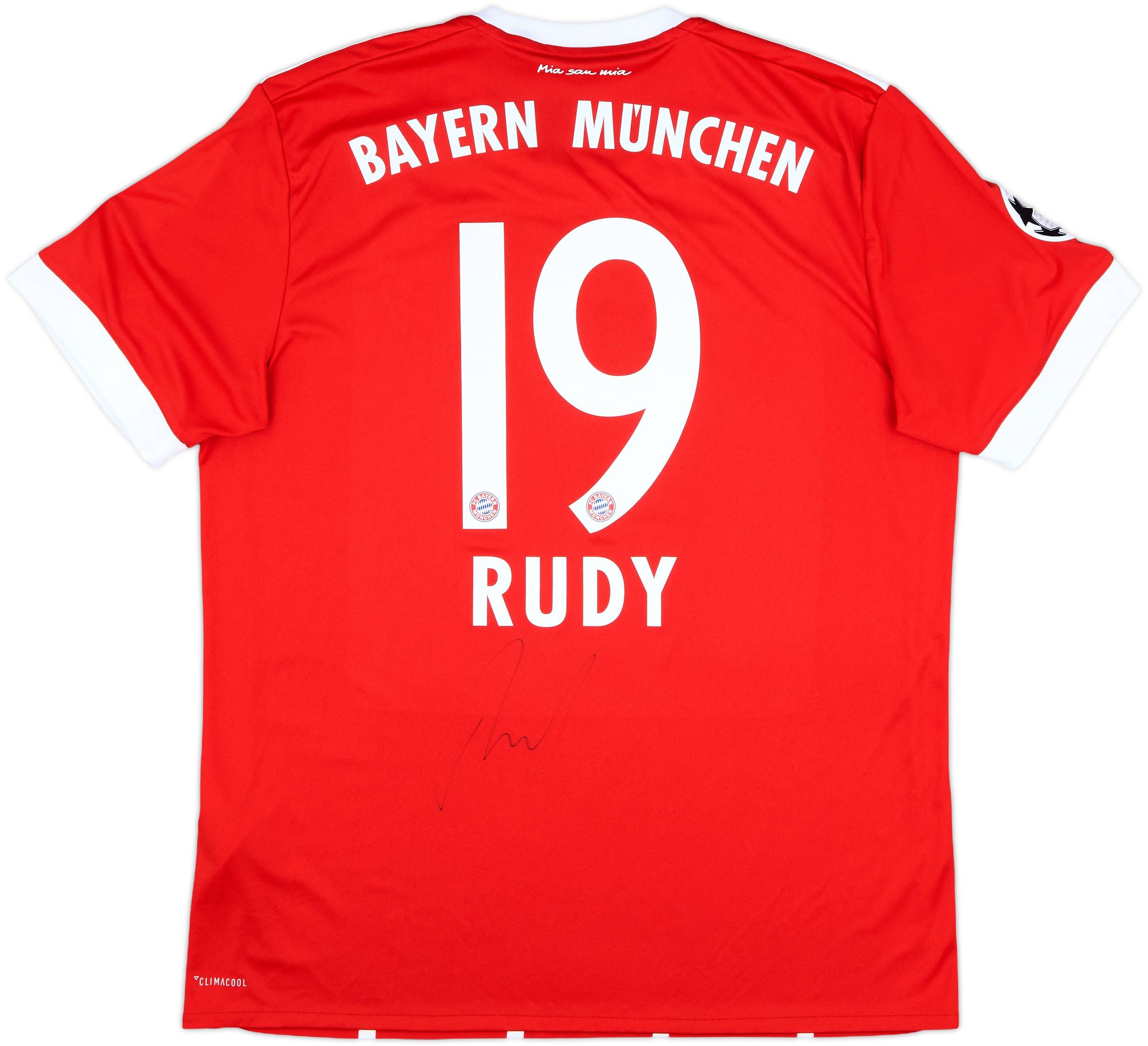 2017-18 Bayern Munich Signed Home Shirt Rudy #19 - 9/10 - (L)