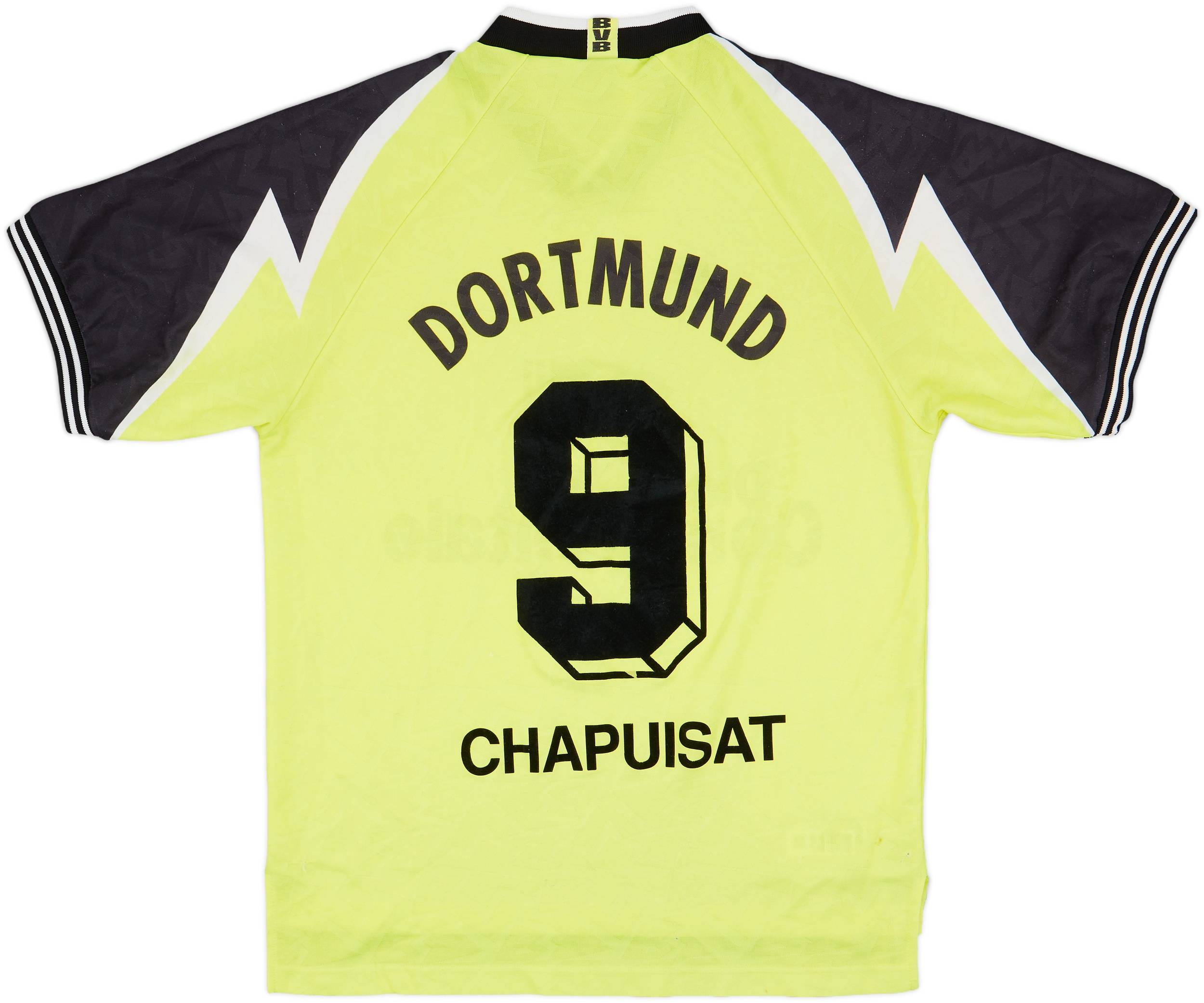 1995-96 Borussia Dortmund Home Shirt Chapuisat #9 - 7/10 - (L)