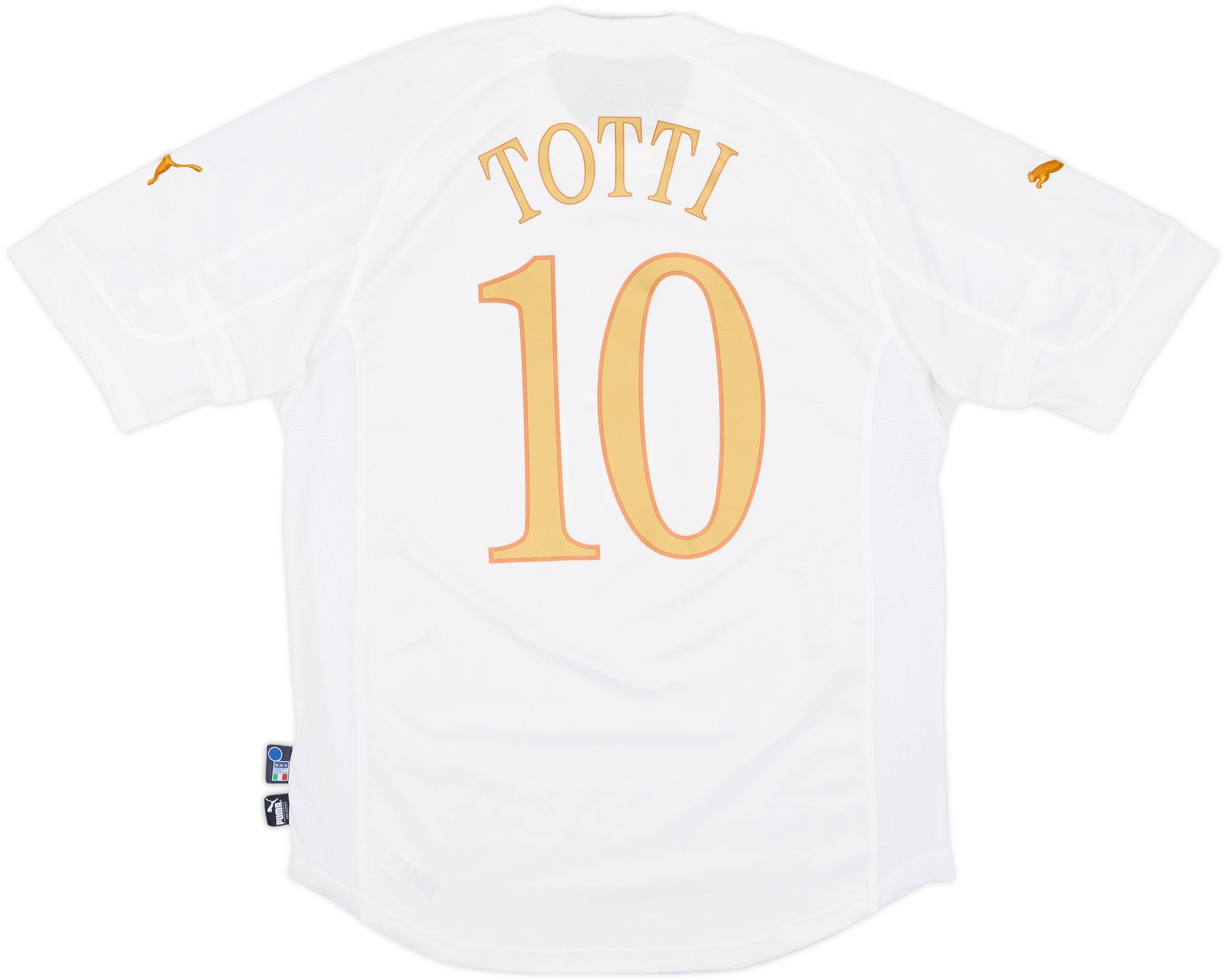 2004-06 Italy Away Shirt Totti #10 - 7/10 - (L)
