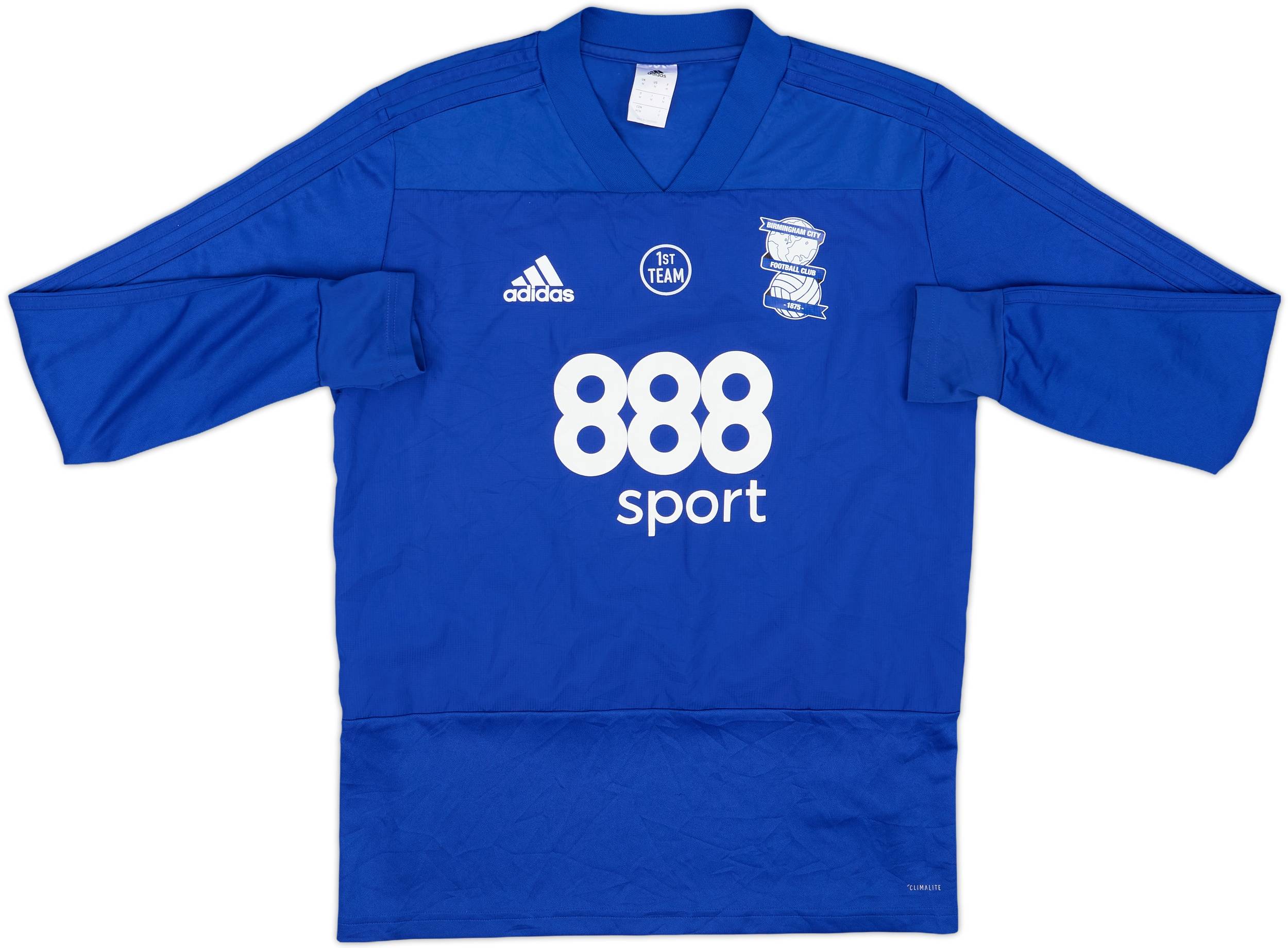 2017-18 Birmingham City Player Issue adidas Drill Top 1st Team - 7/10 - (M)