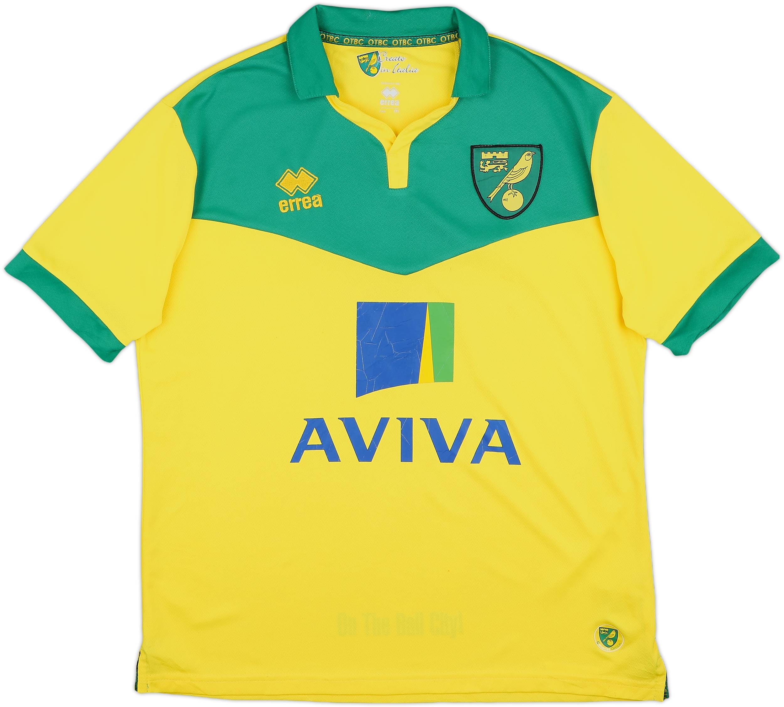 2014-15 Norwich Home Shirt - 6/10 - (M)