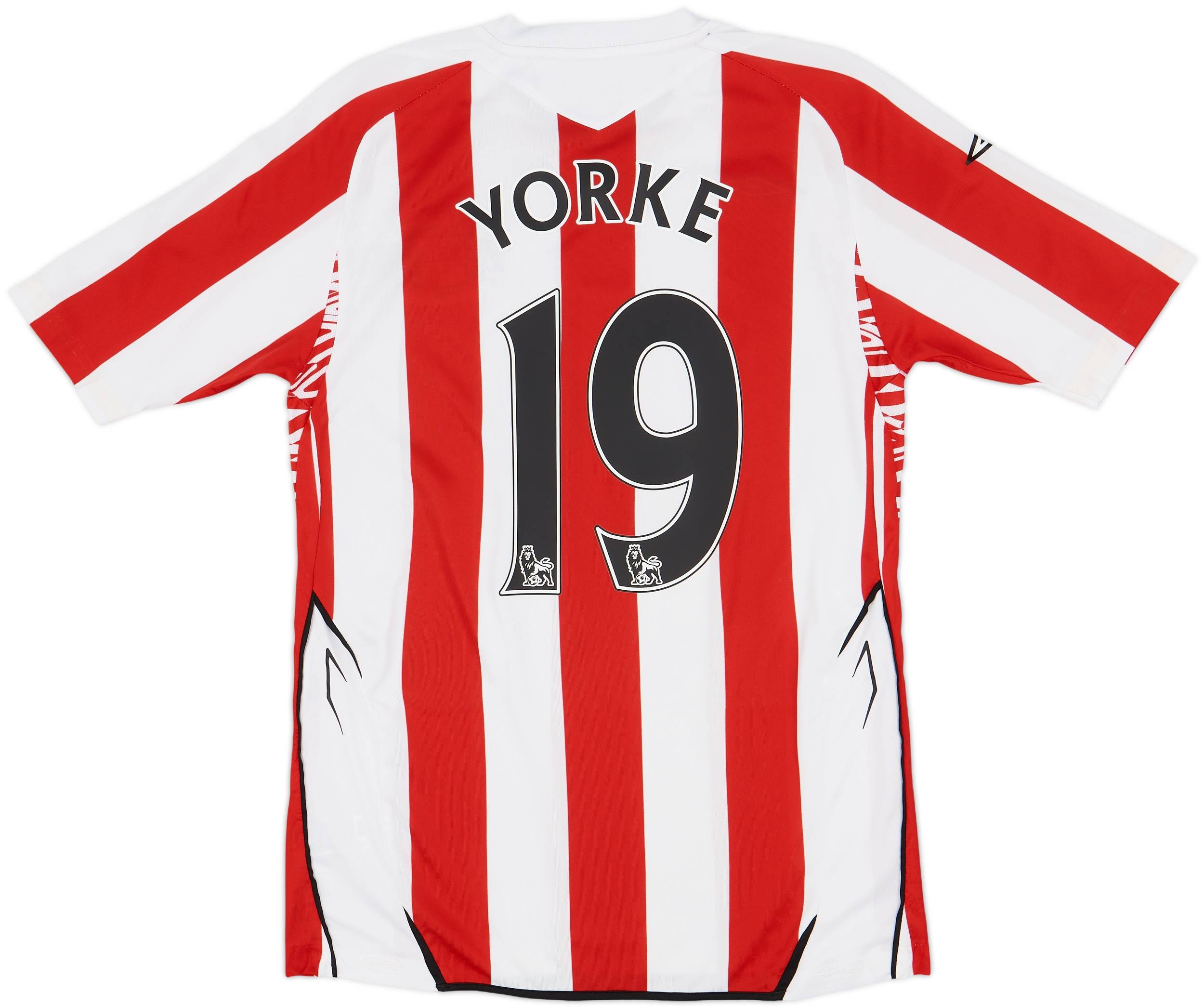 2007-08 Sunderland Home Shirt Yorke #19 - 9/10 - (S)