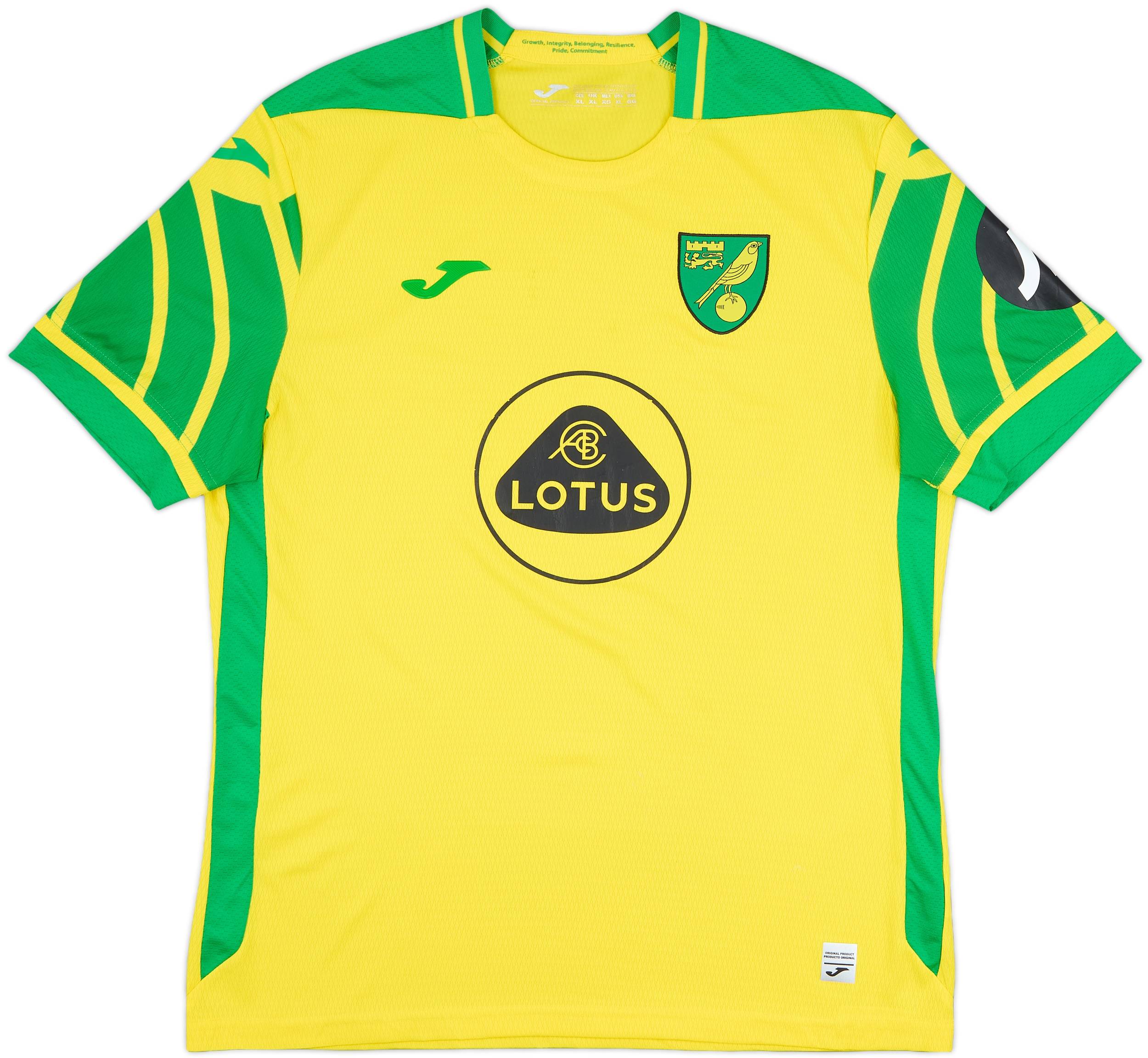 2021-22 Norwich Home Shirt - 6/10 - (XL)