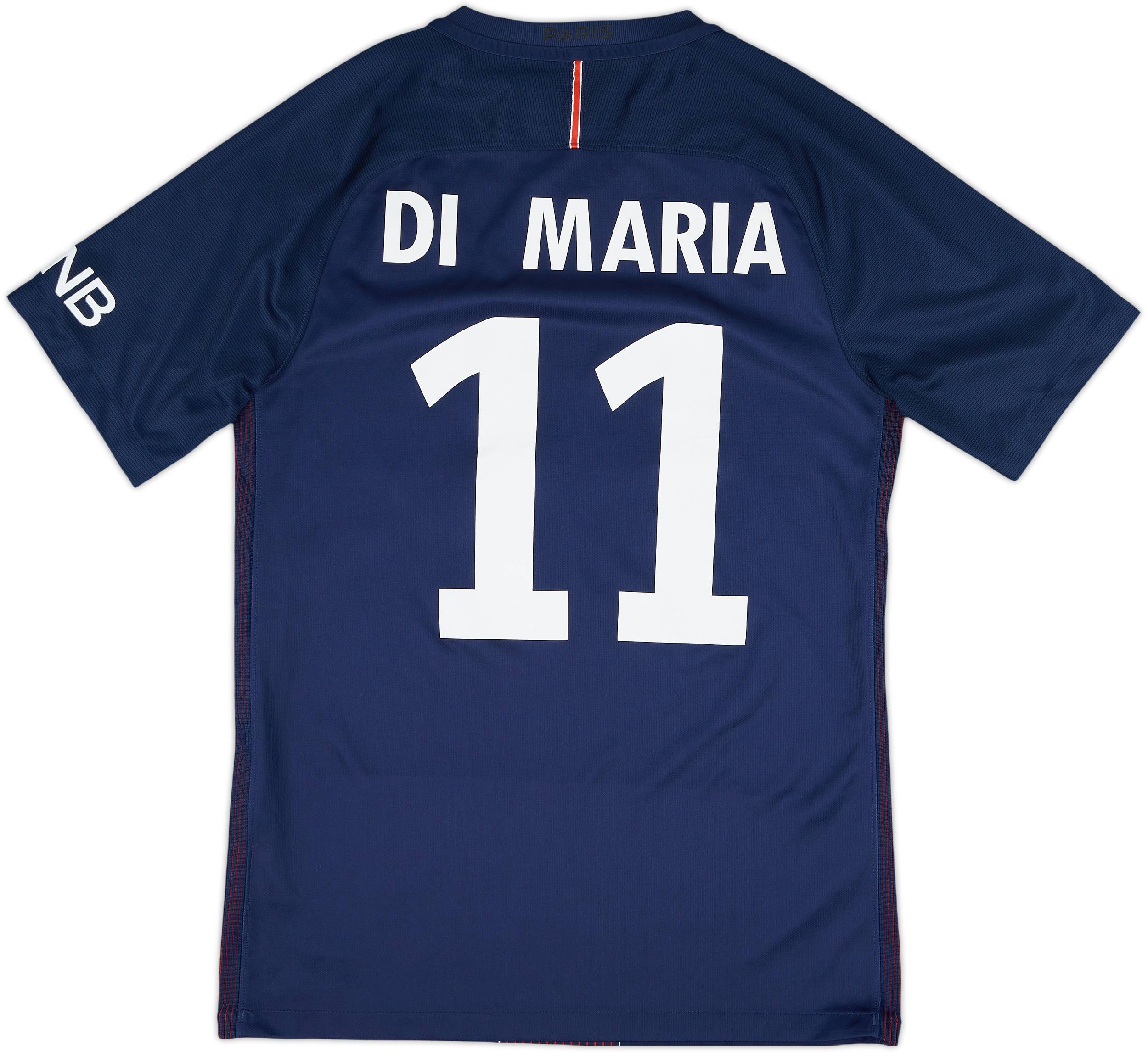 2016-17 Paris Saint-Germain Home Shirt Di Maria #11 - 8/10 - (S)