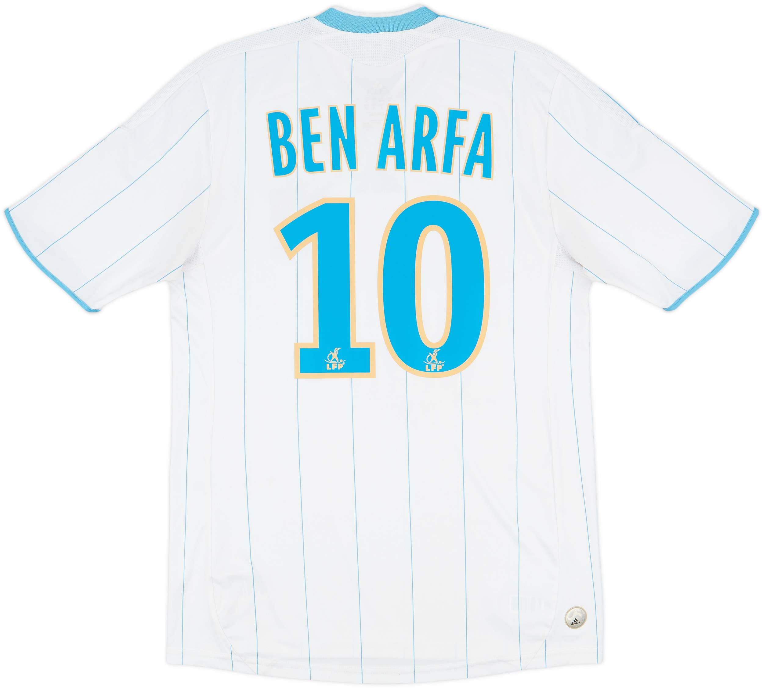 2009-10 Olympique Marseille Home Shirt Ben Arfa #10 - 9/10 - (S)