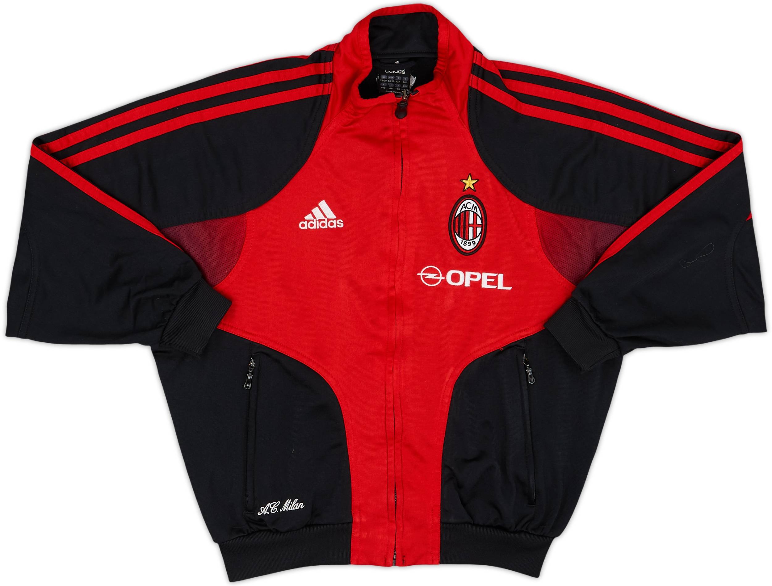 ACミラン　OPEL期　Milan A.C. Lotto 長袖ジャージ 赤黒 長袖 ACミラン Lotto ロット オペル OPEL ユニフォームゲームシャツ