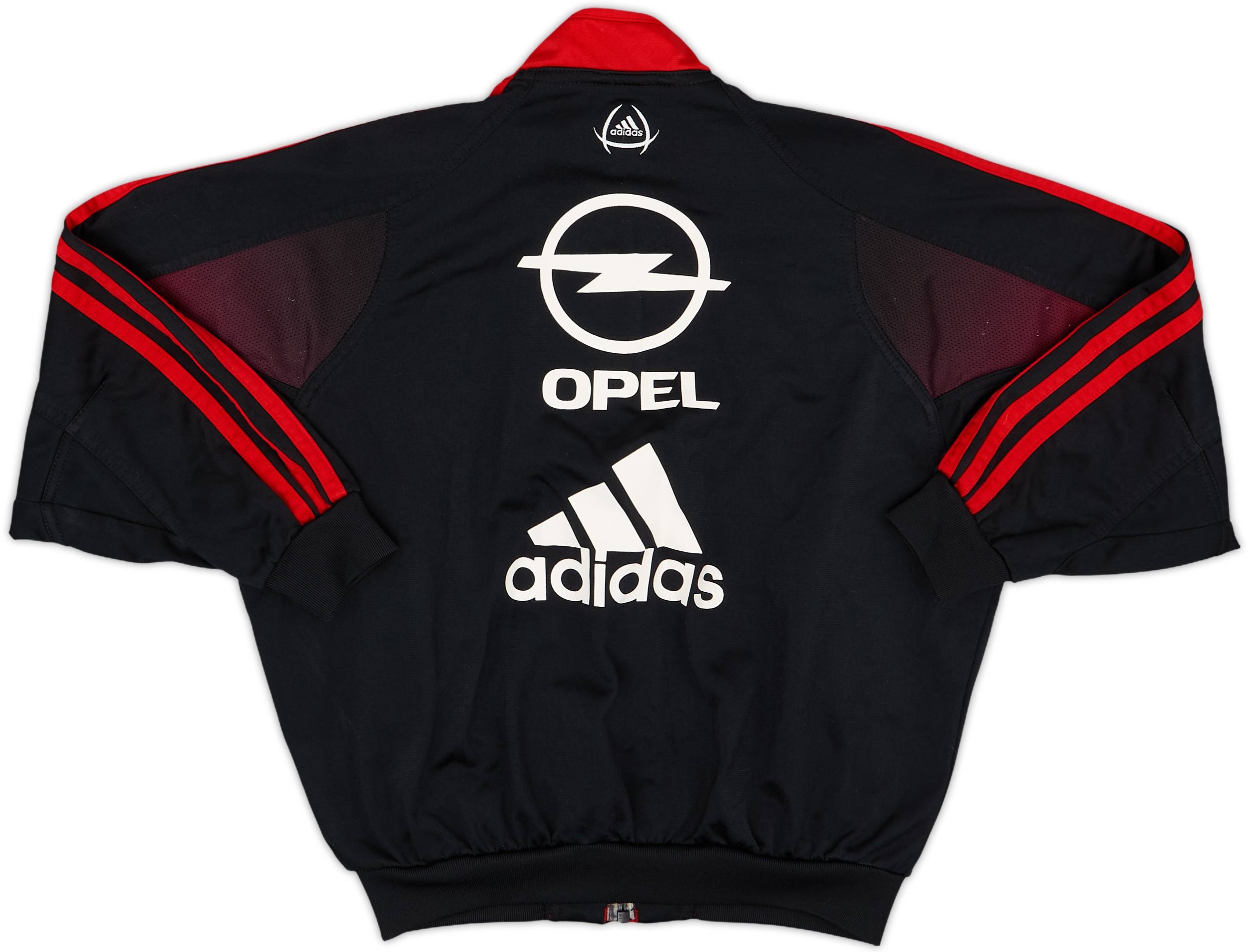 2004-2005 ACミラン adidas ジャケット 赤黒 上下セット 2004-05 AC Milan adidas Track Jacket - 8/10 - (M)