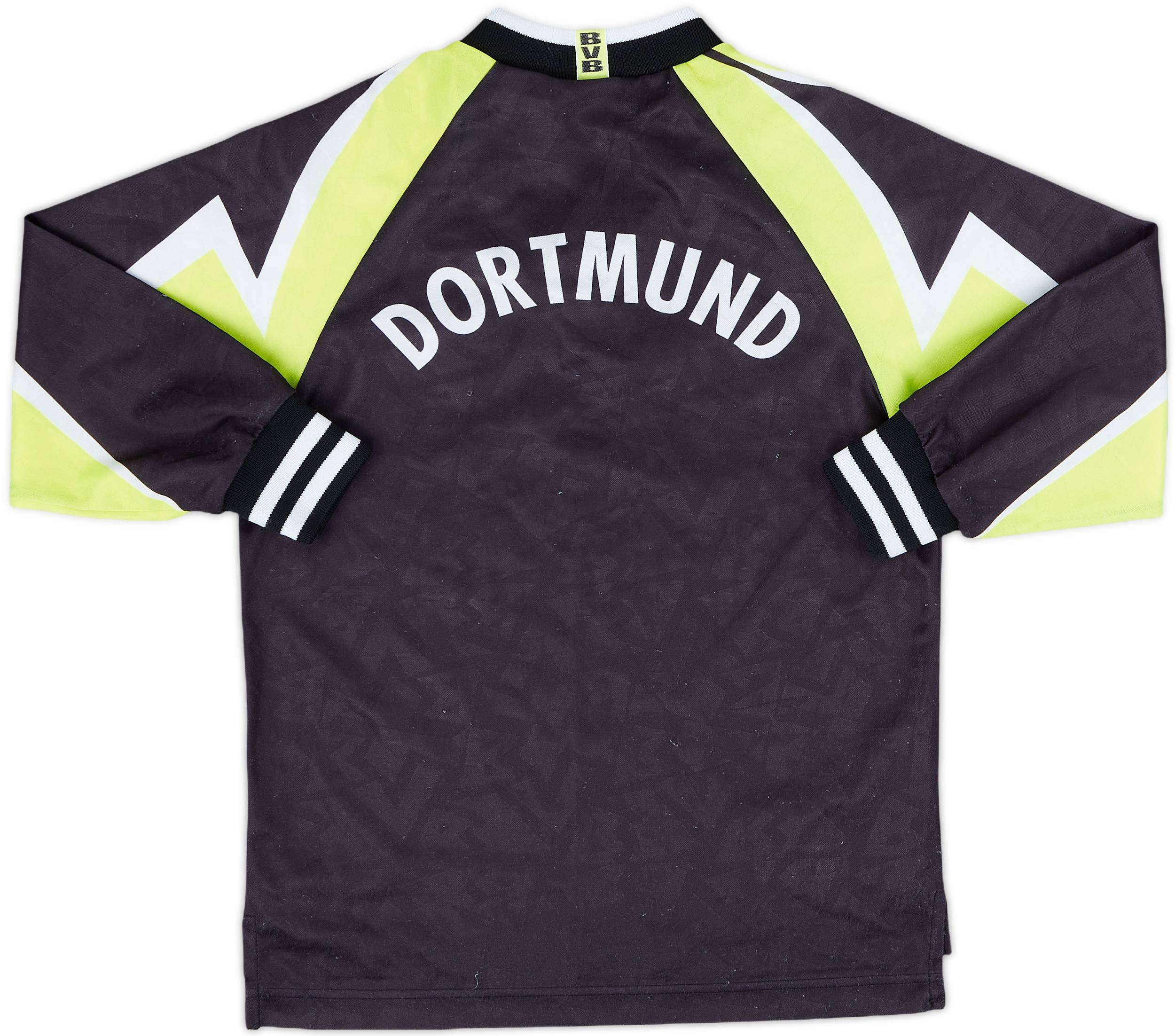 1995-96 Borussia Dortmund Away L/S Shirt - 6/10 - (S.Boys)