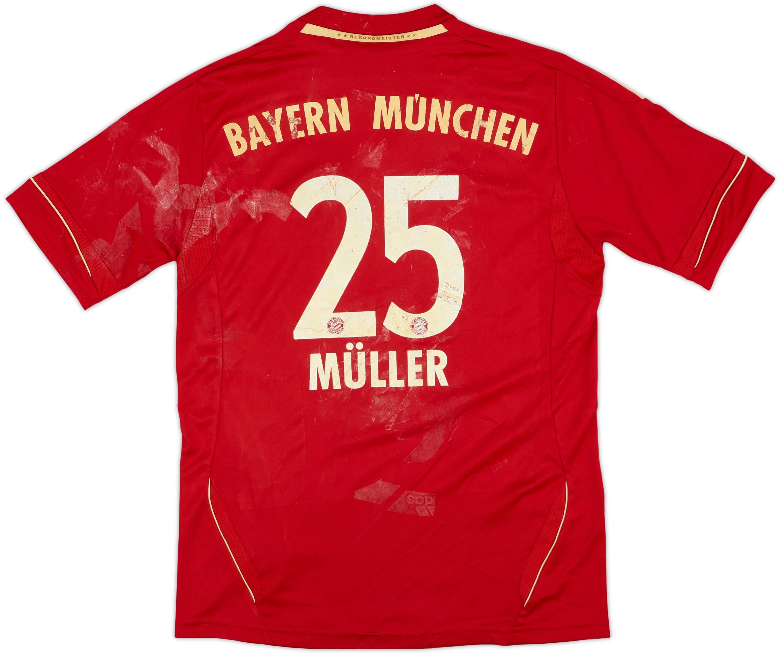 2011-13 Bayern Munich Home Shirt Muller #25 - 4/10 - (L.Boys)