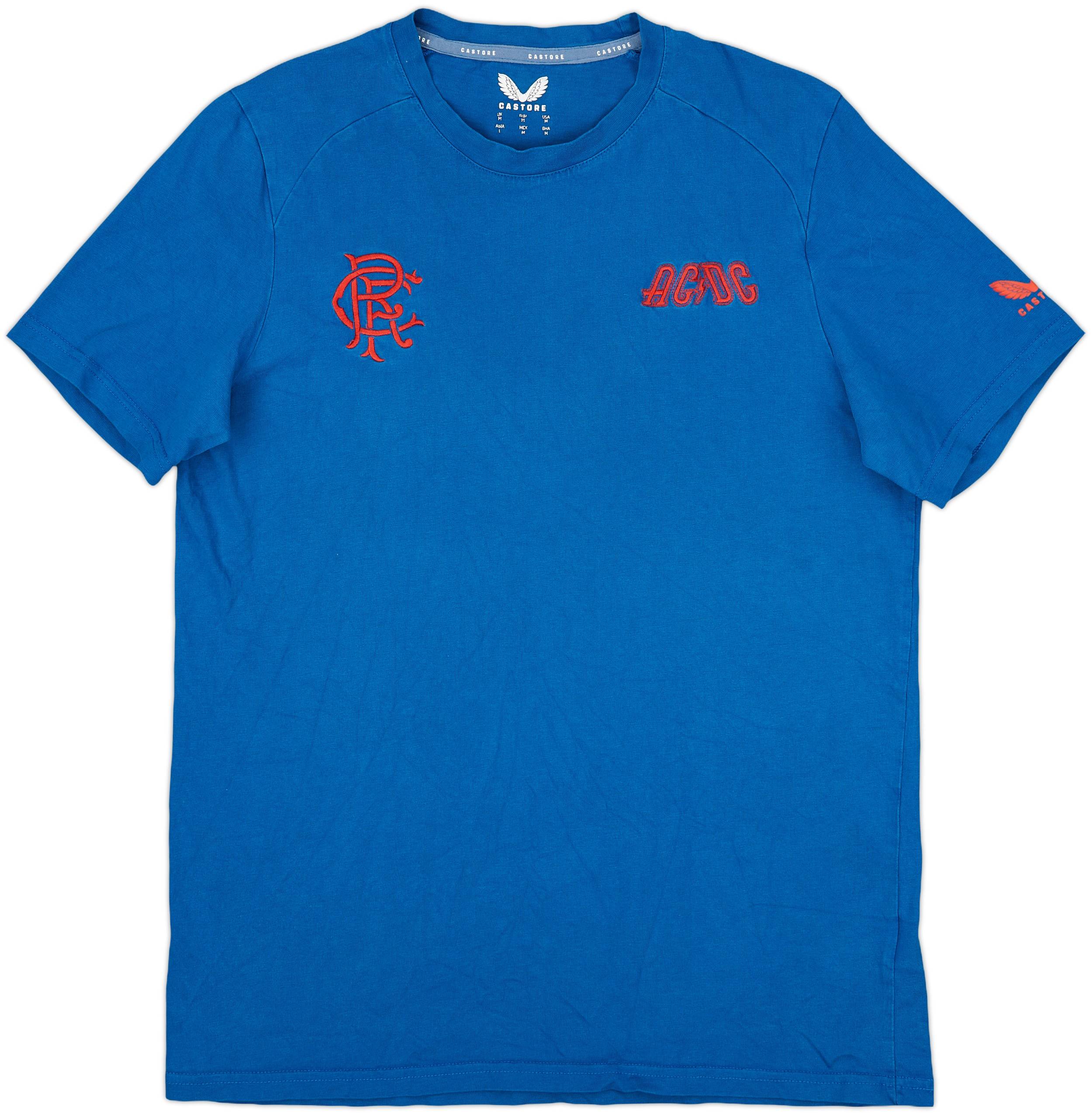 2022-23 Rangers Castore 'ACDC' Cotton Tee - 4/10 - (M)