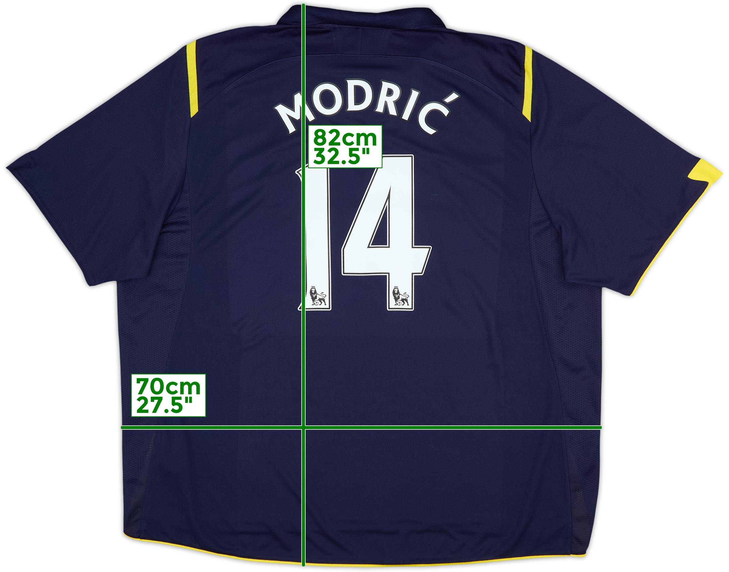 2009-10 Tottenham Away Shirt Modric #14 - 8/10 - (3XL)