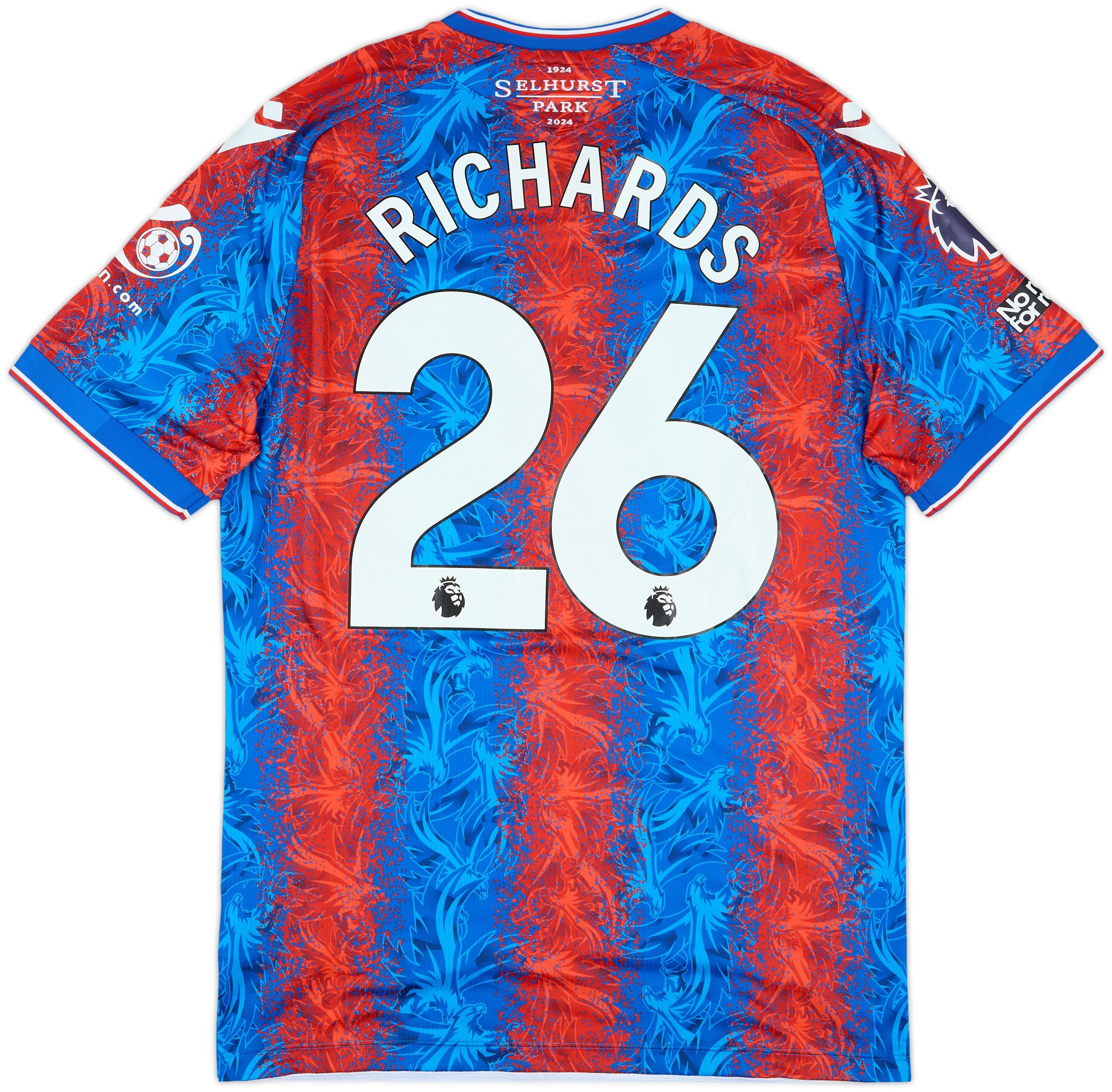 2024-25 Crystal Palace Match Issue Home Shirt Richards #26
