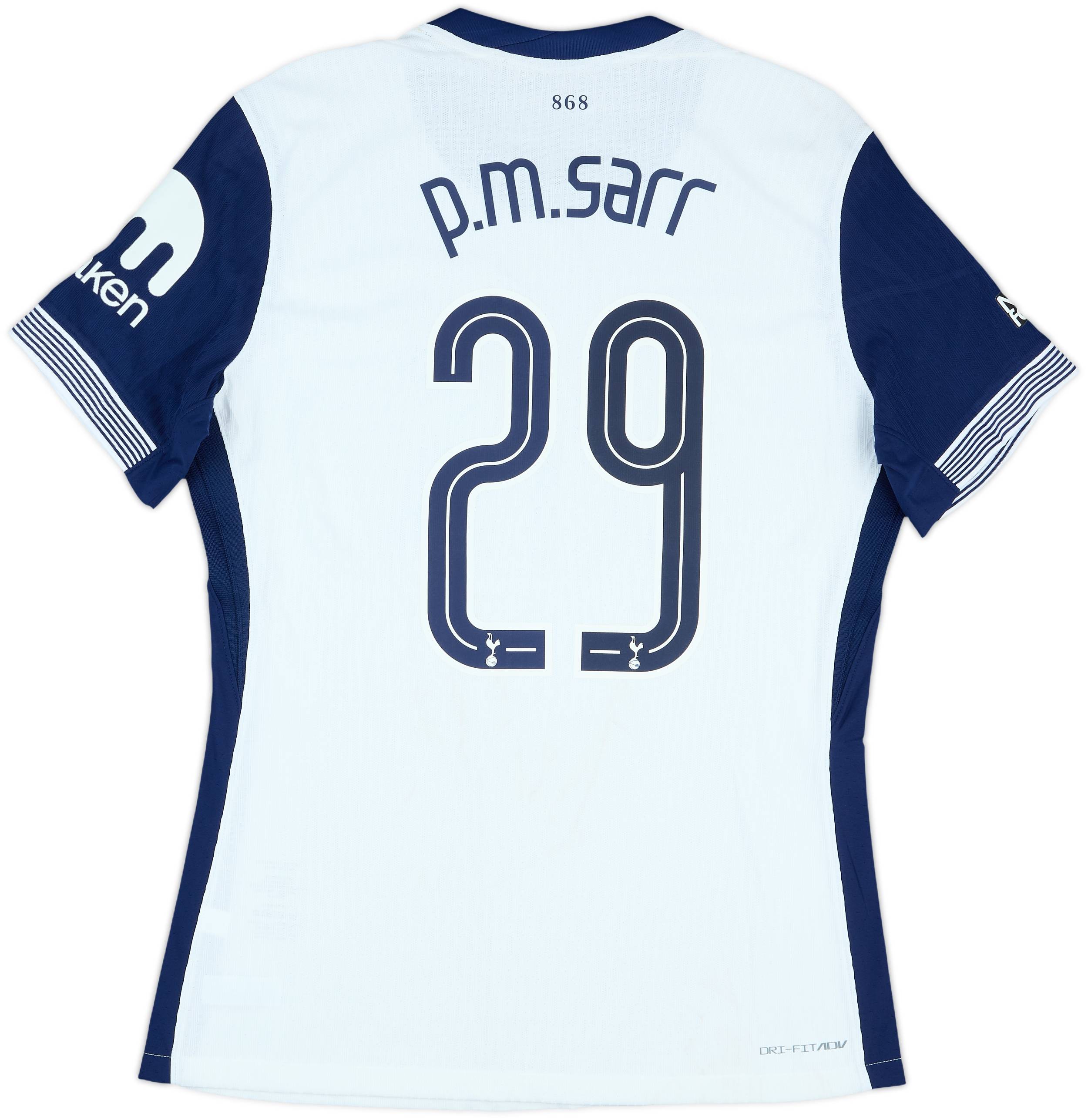 2024-25 Tottenham Match Worn Carabao Cup Home Shirt #29