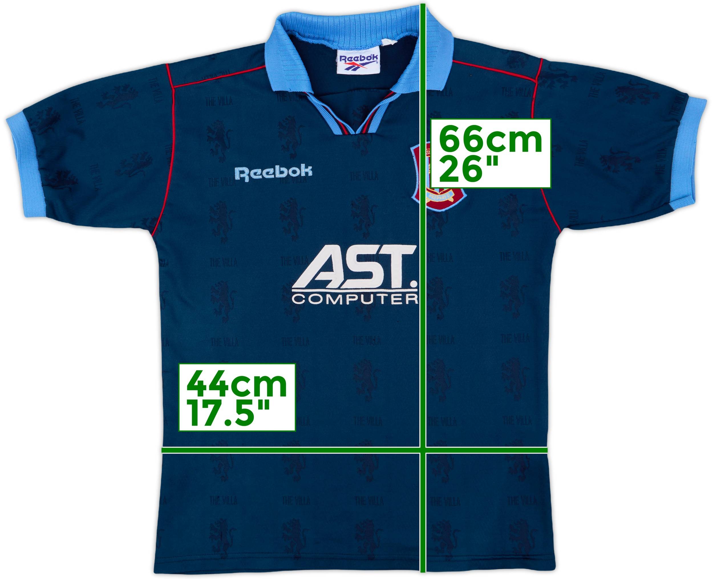 1995-97 Aston Villa Away Shirt - 8/10 - (L.Boys)