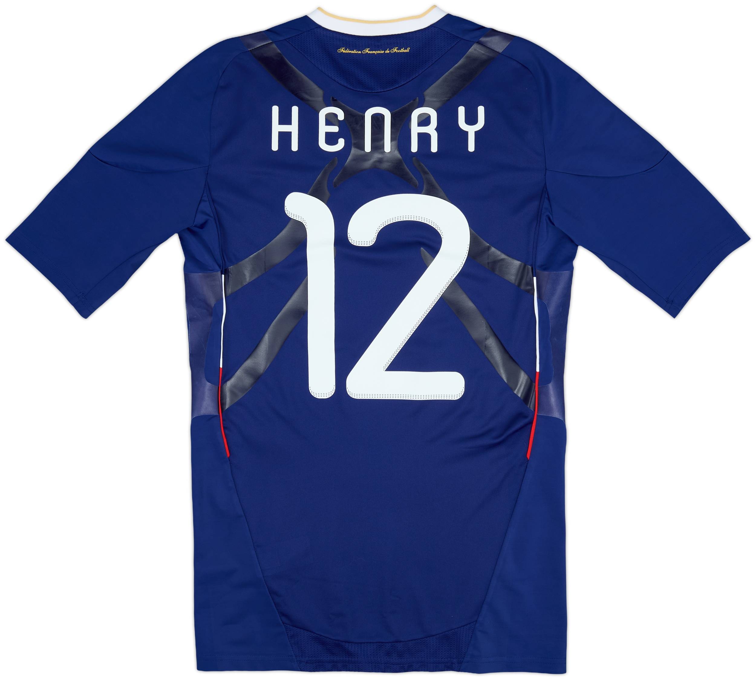 【新品 未使用品】adidas フランス代表 HENRY 12番 シャツ 2009-10 France Player Issue Techfit Home Shirt Henry #12 - 8/10 - (L)