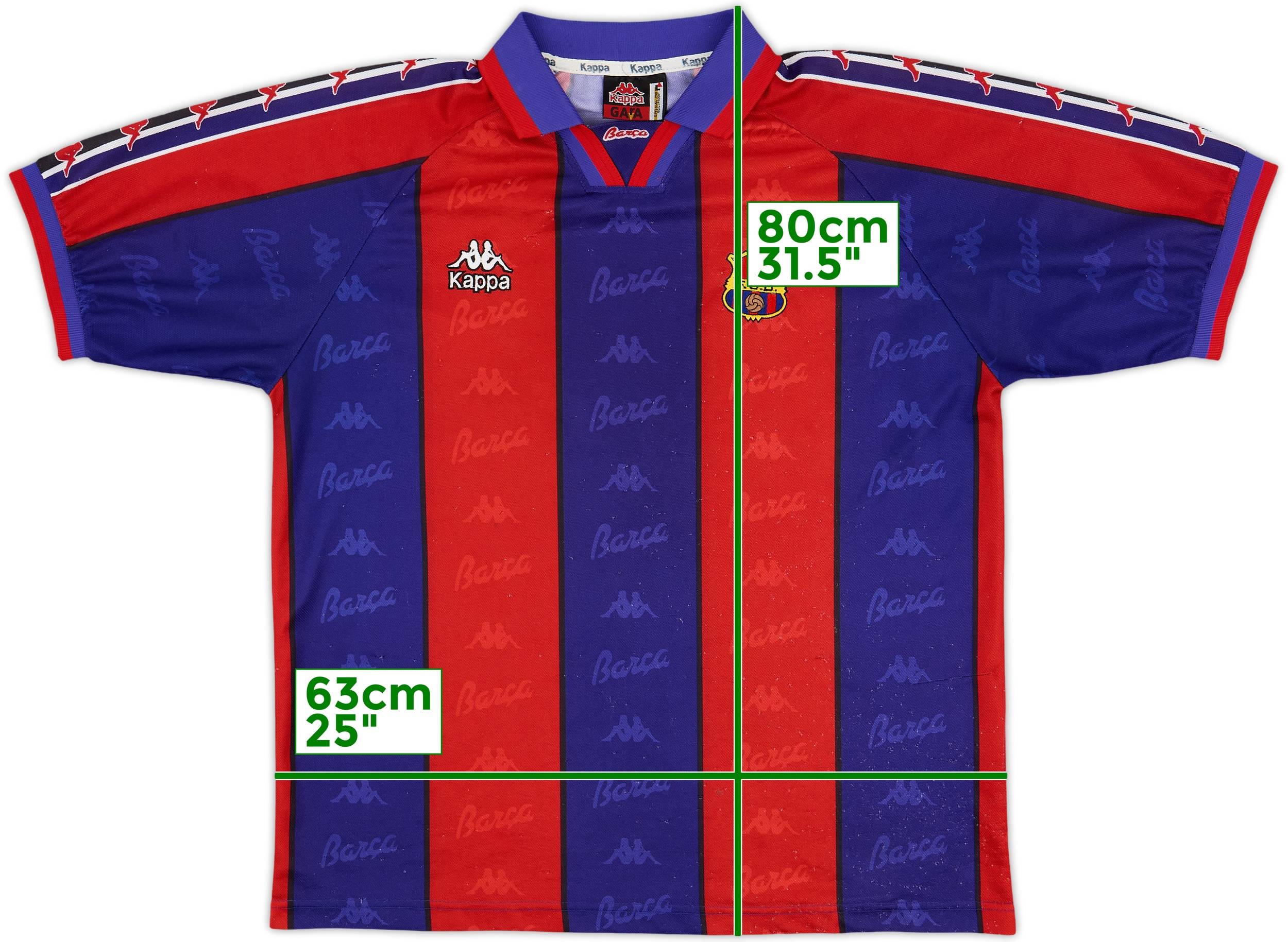 1995-97 Barcelona Home Shirt - 7/10 - (L)
