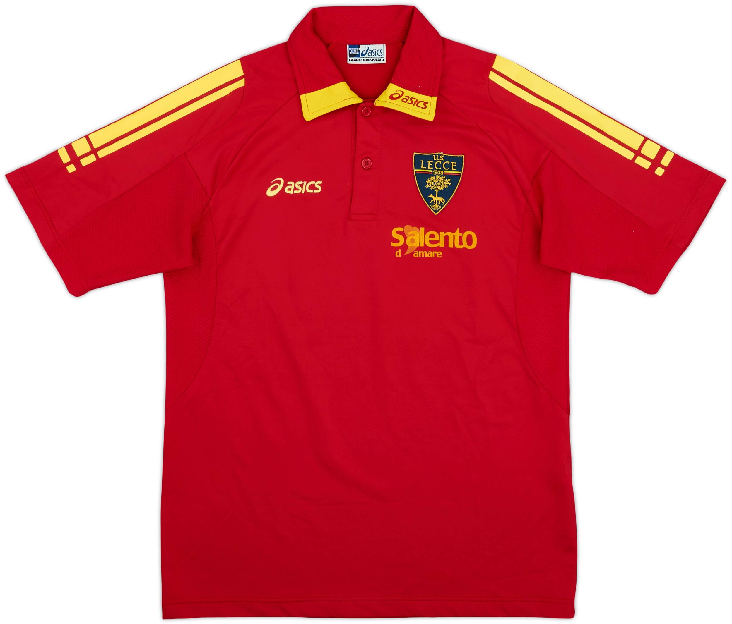 ウェア Asics Lecce L/S Home 05/06 #8 Dalla Bona 2006-07 Lecce Asics Polo Shirt - 8/10 - (S)