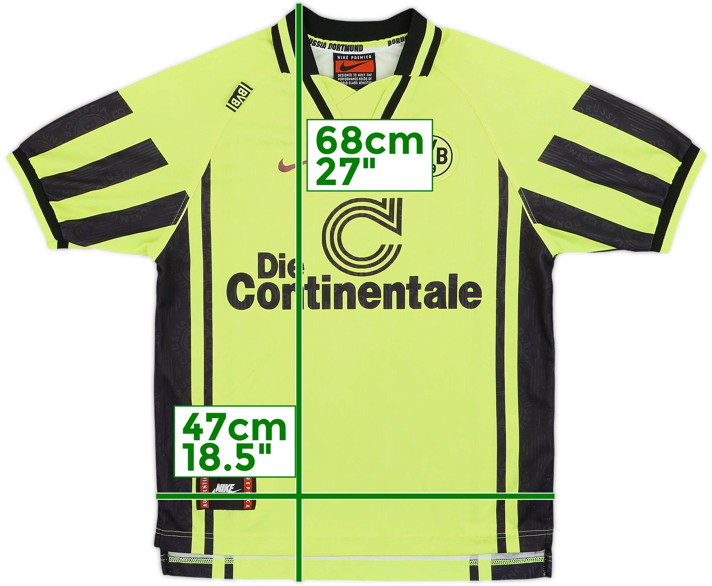 1996-97 Borussia Dortmund Home Shirt - 6/10 - (L.Boys)