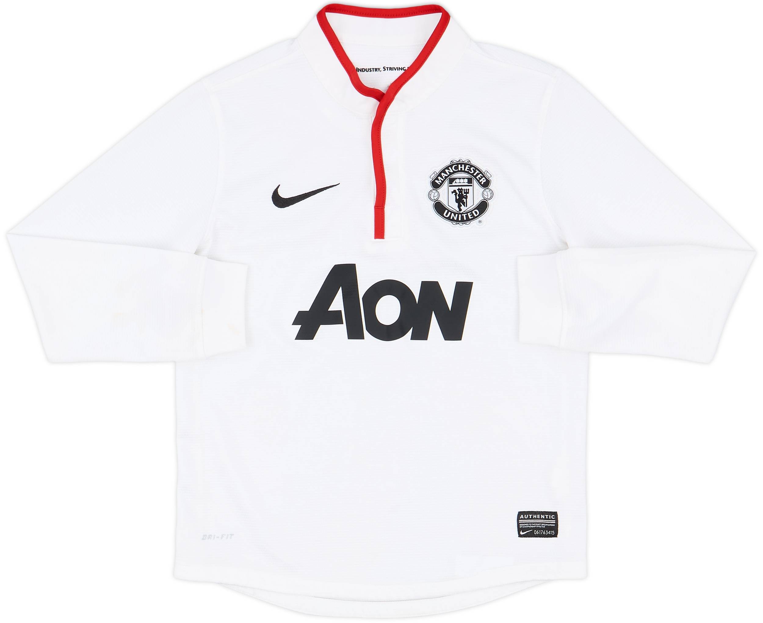 2012-14 Manchester United Away L/S Shirt - 9/10 - (S.Boys)