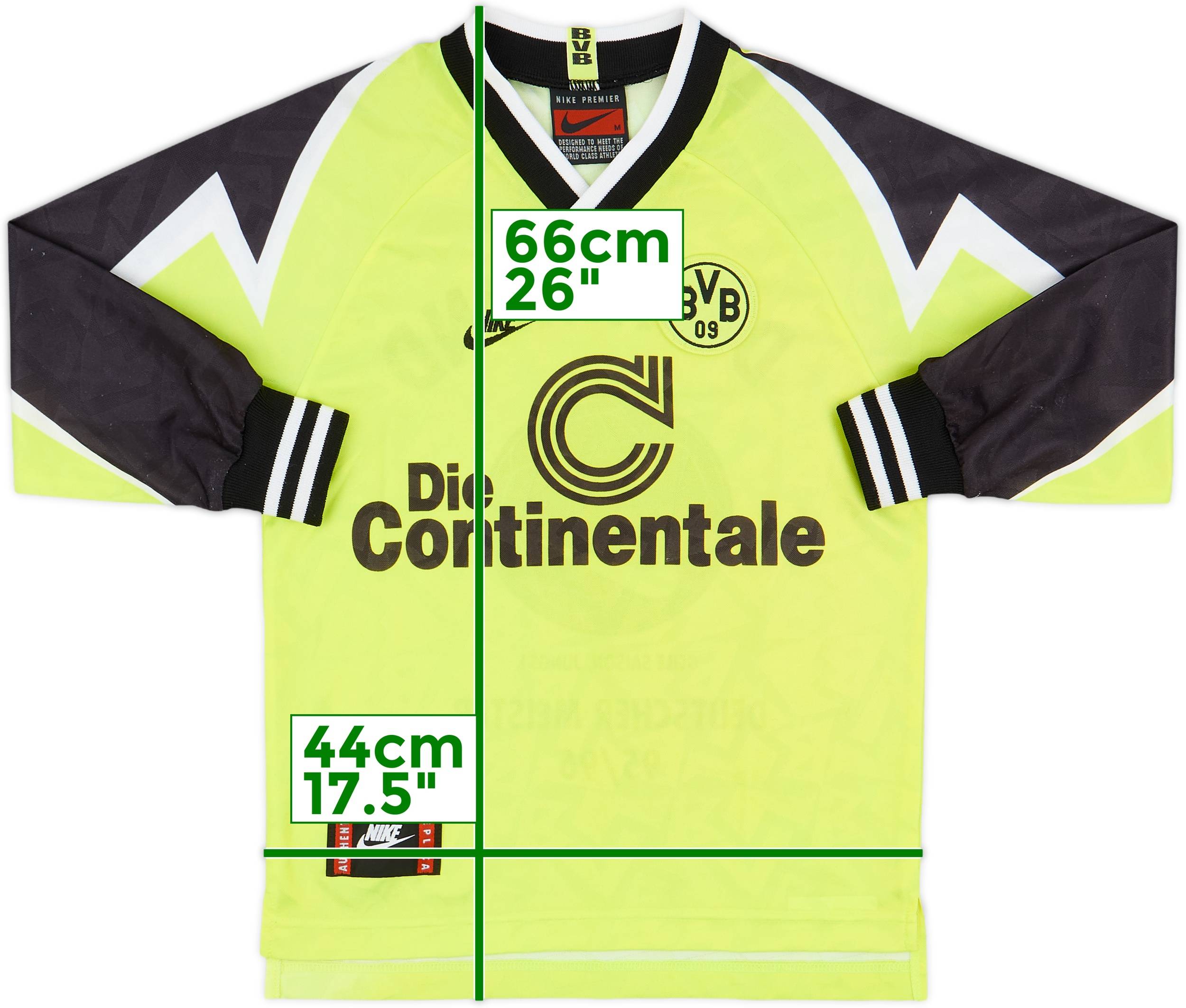 1995-96 Borussia Dortmund 'Deutscher Meister' Home - 8/10 - (M.Boys)