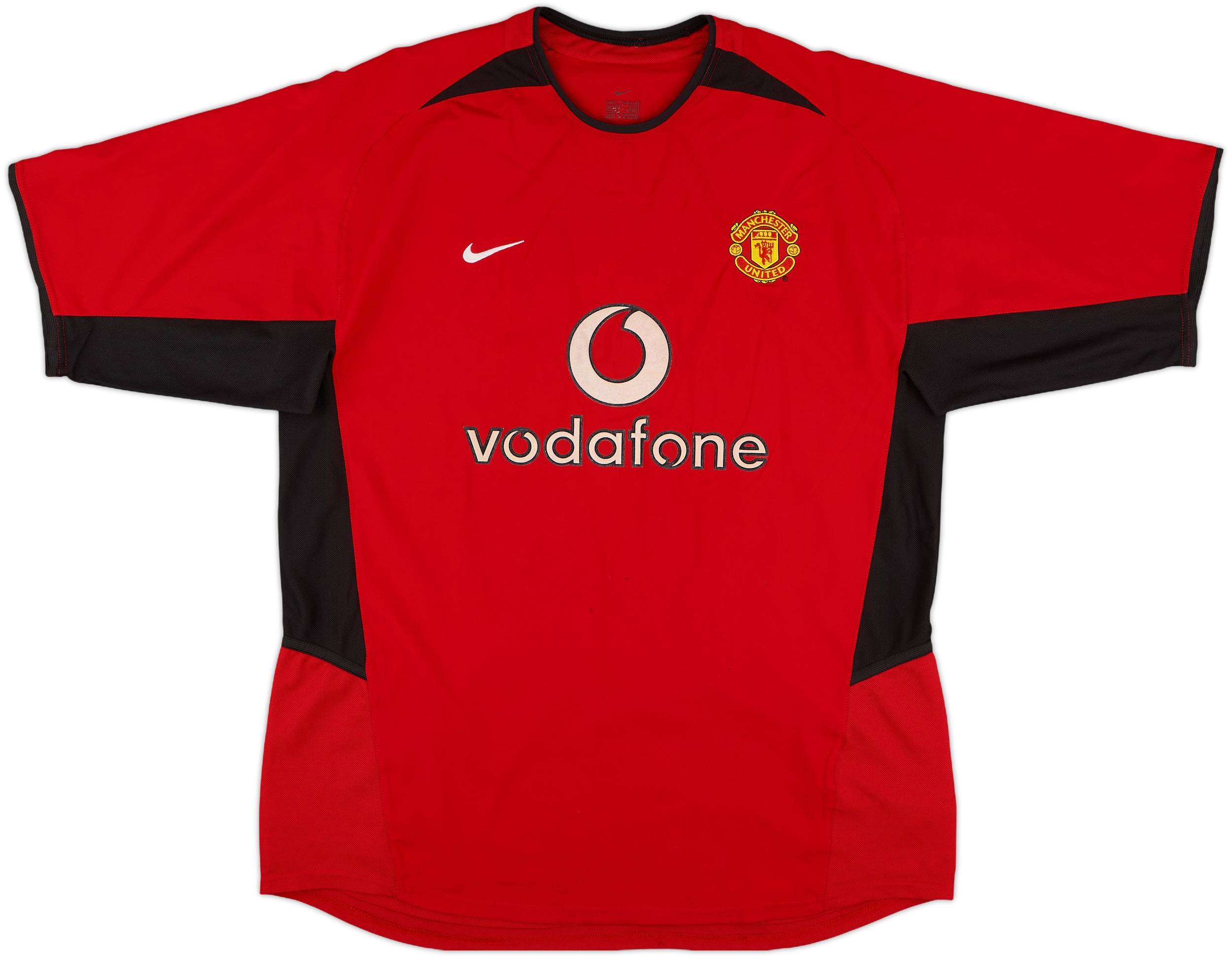 2002-04 Manchester United Home Shirt Beckham #7 - 6/10 - (L)