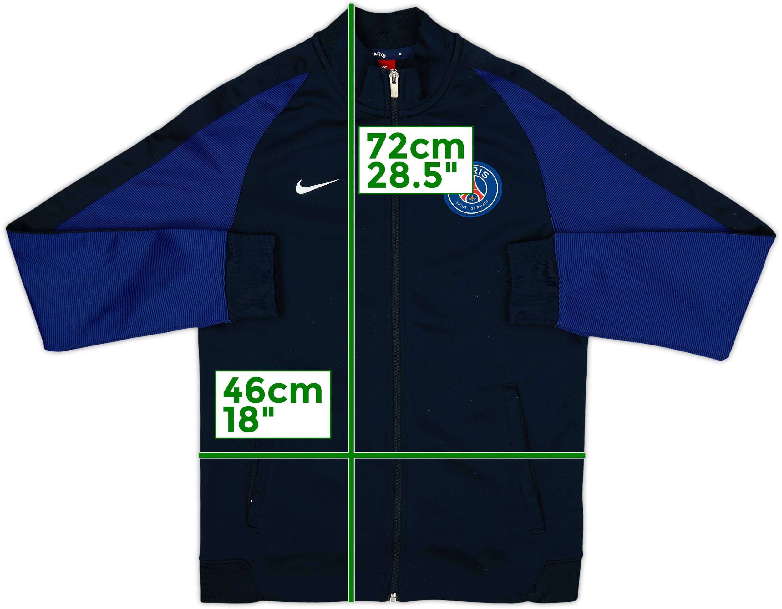 PARIS SAINT-GERMAIN ジャケット 2016-17 Paris Saint-Germain Nike Track Jacket - 8/10 - (S)