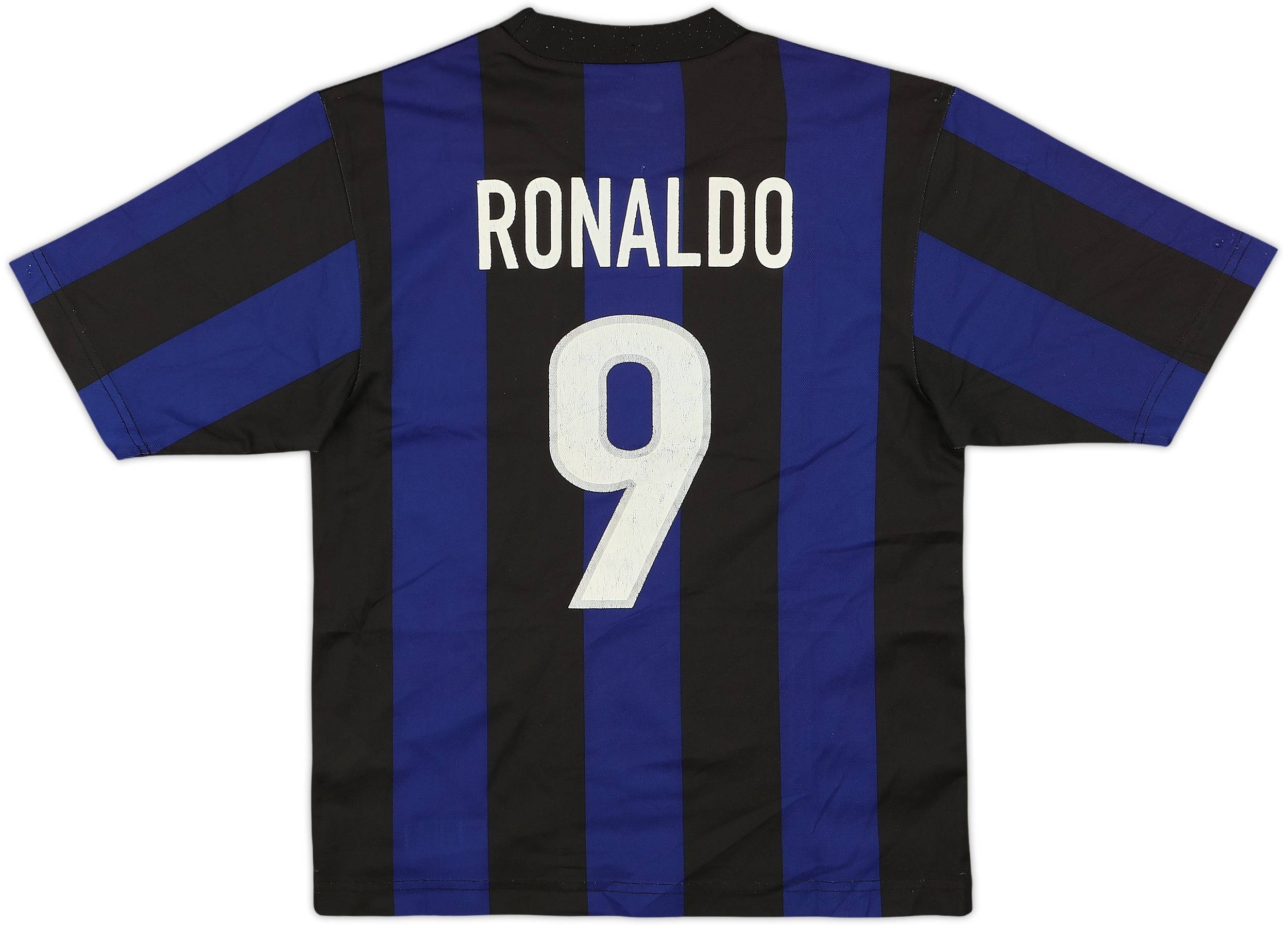 1999-00 Inter Milan Home Shirt Ronaldo #9 - 5/10 - (M.Boys)