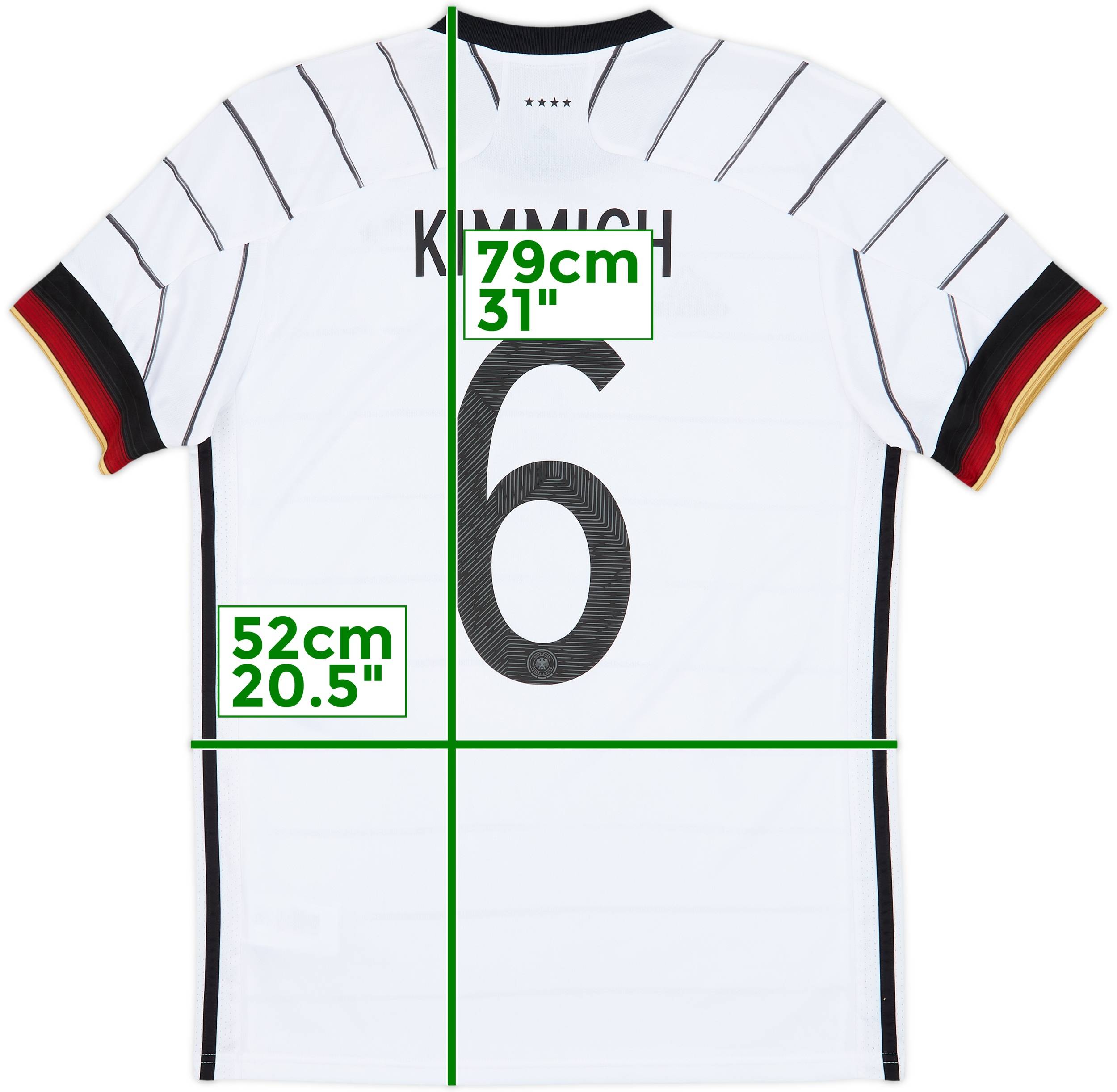 adidas ドイツ代表 キミッヒ(KIMMICH) 6番シャツ M adidas ドイツ代表 2024 ユニフォーム ホーム 半袖