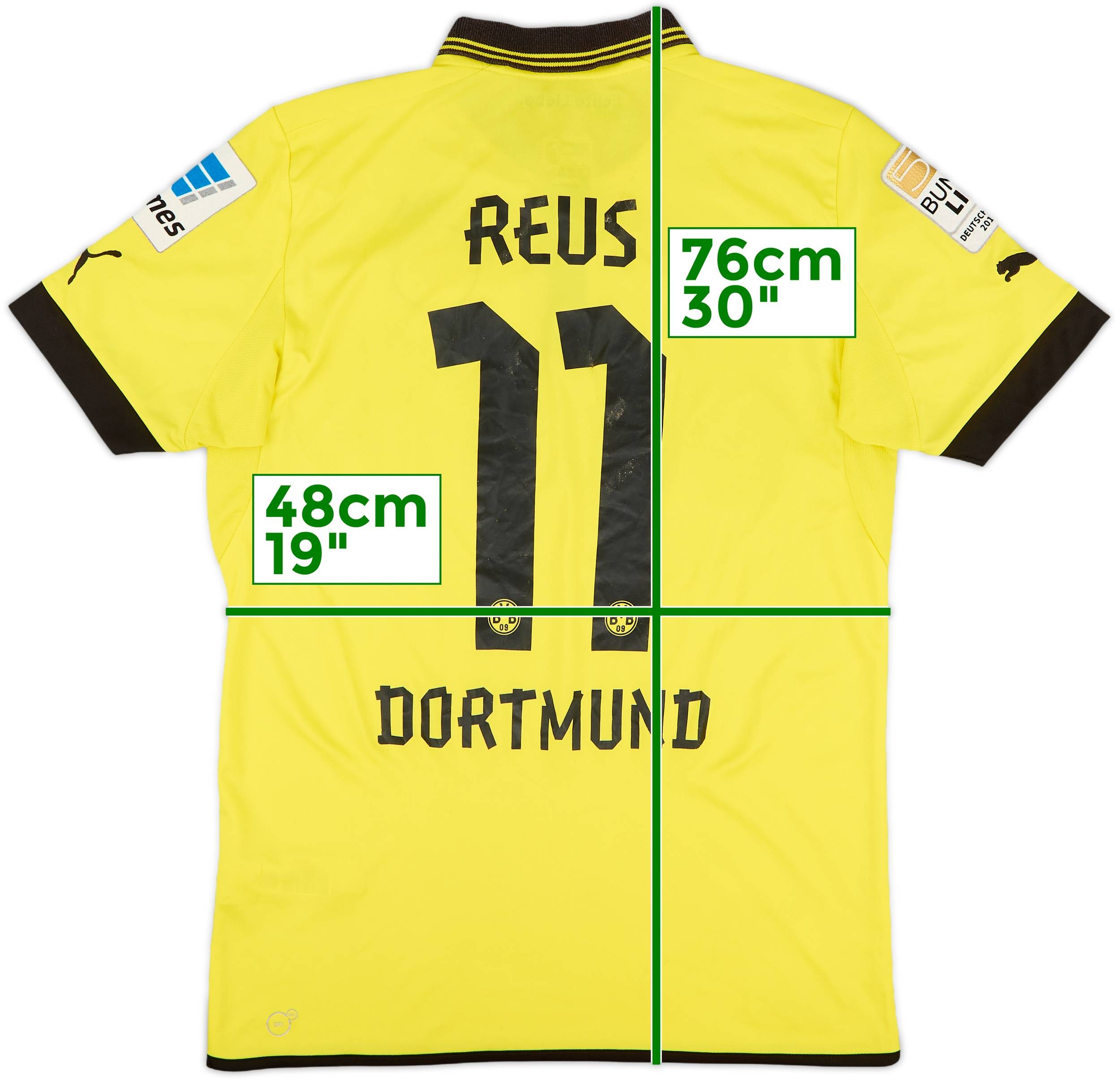 ウェア Borussia Dortmund 2012/13  2012-13 Borussia Dortmund Home Shirt Reus #11 - 5/10 - (M)