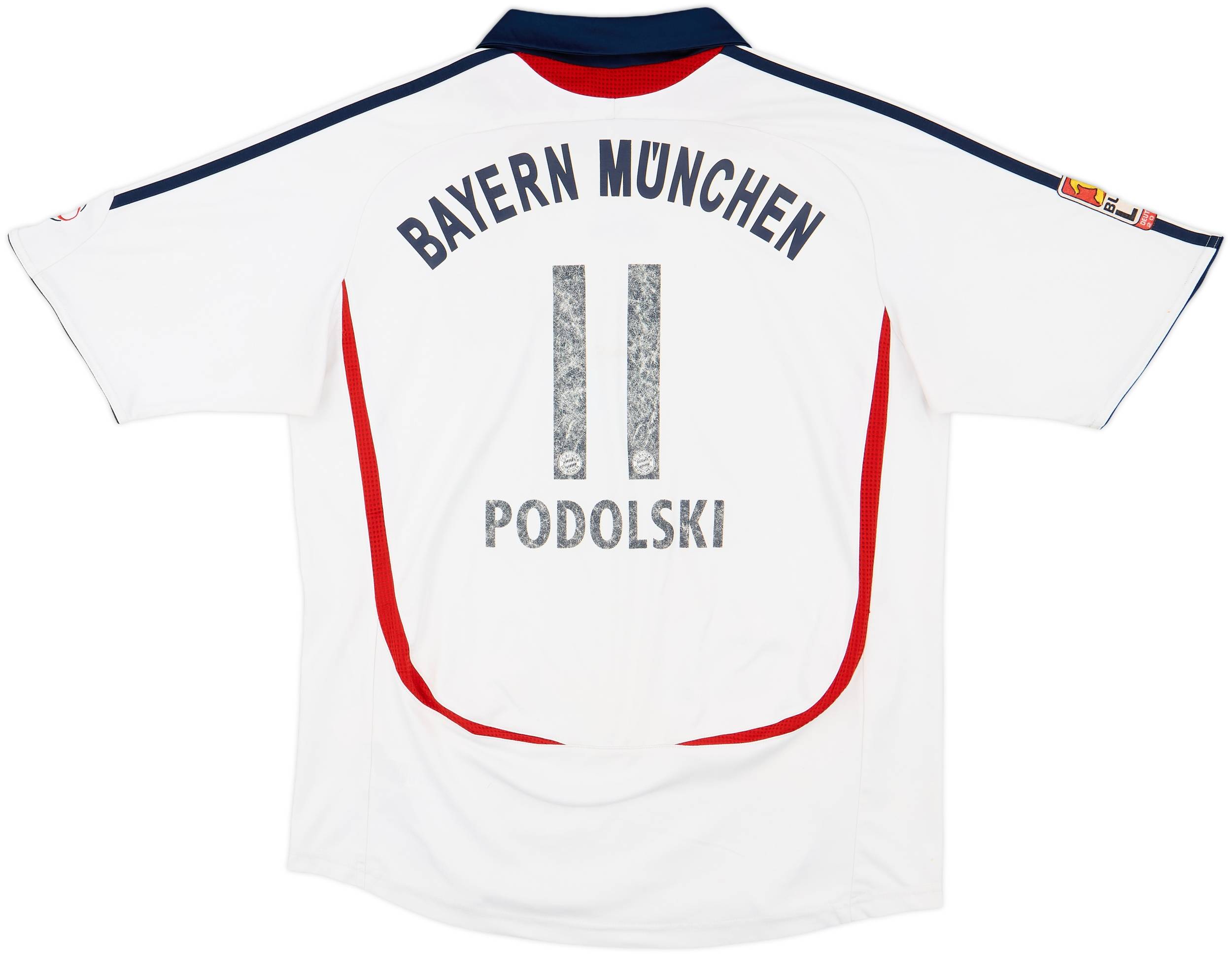 2006-07 Bayern Munich Away Shirt Podolski #11 - 5/10 - (XL.Boys)