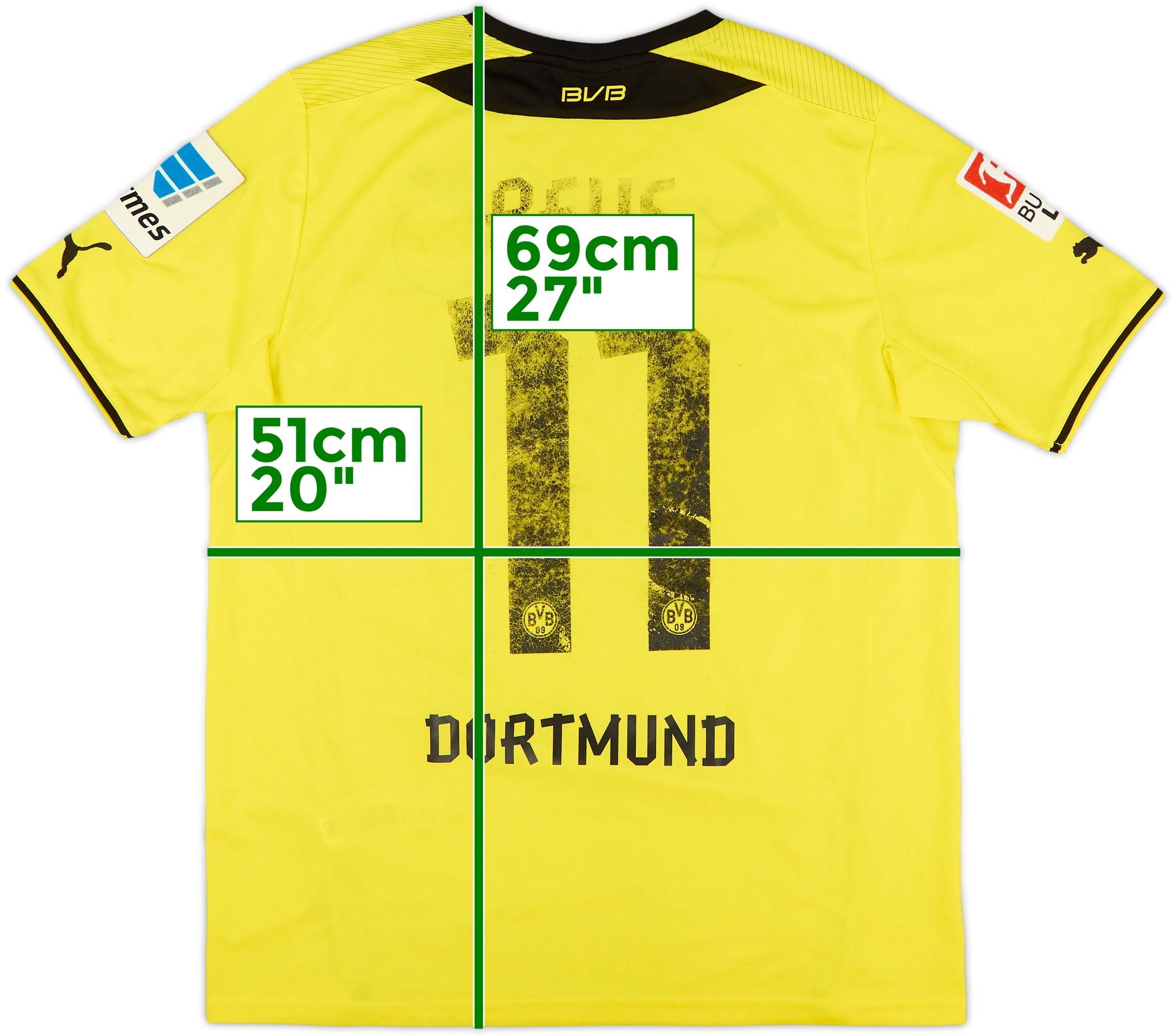 2013-14 Borussia Dortmund Home Shirt Reus #11 - 4/10 - (XL.Boys)