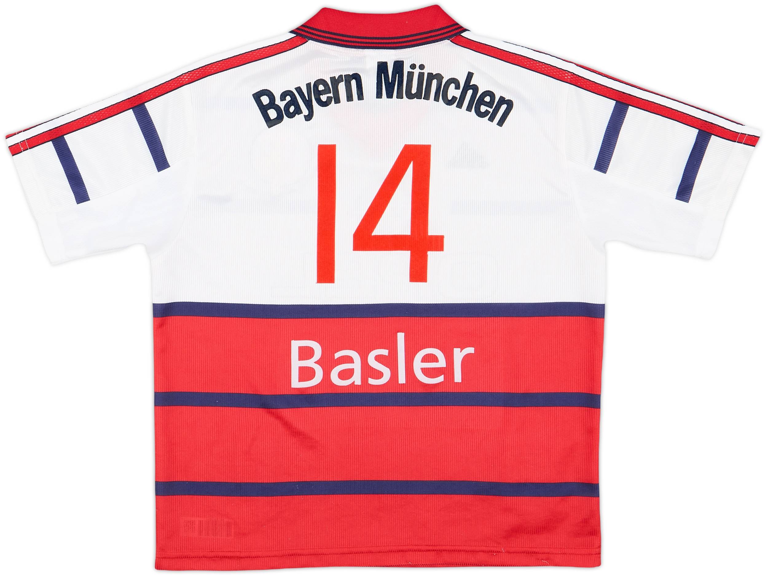 98/99 adidas × BAYERN Away Game Shirts ZICKLER, 98-99 BAYERN MUNICH LS AWAY UCL MATCH UN WORN SHIRT
