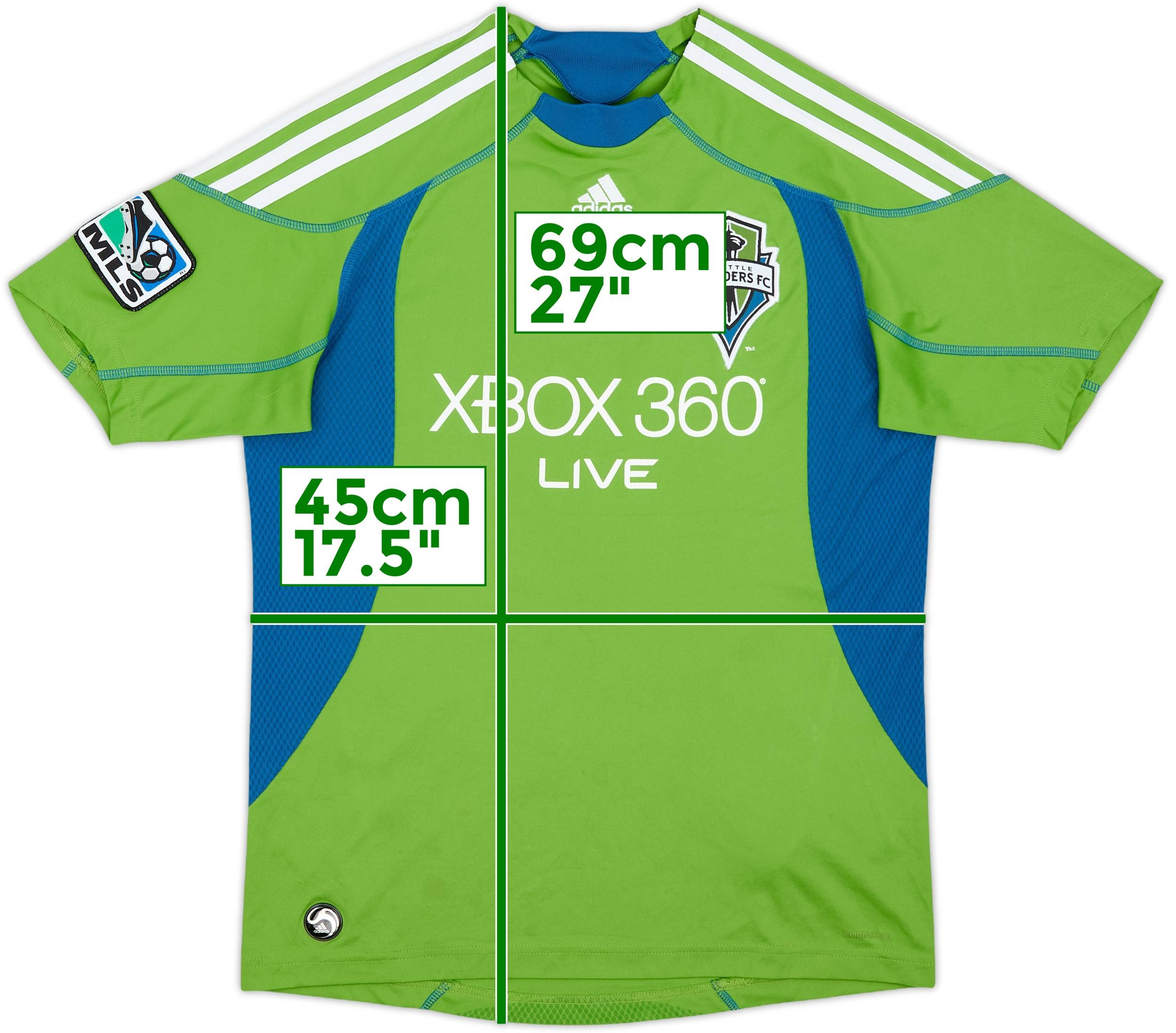 2009-10 Seattle Sounders Signed Home Shirt - 6/10 - (L.Boys)