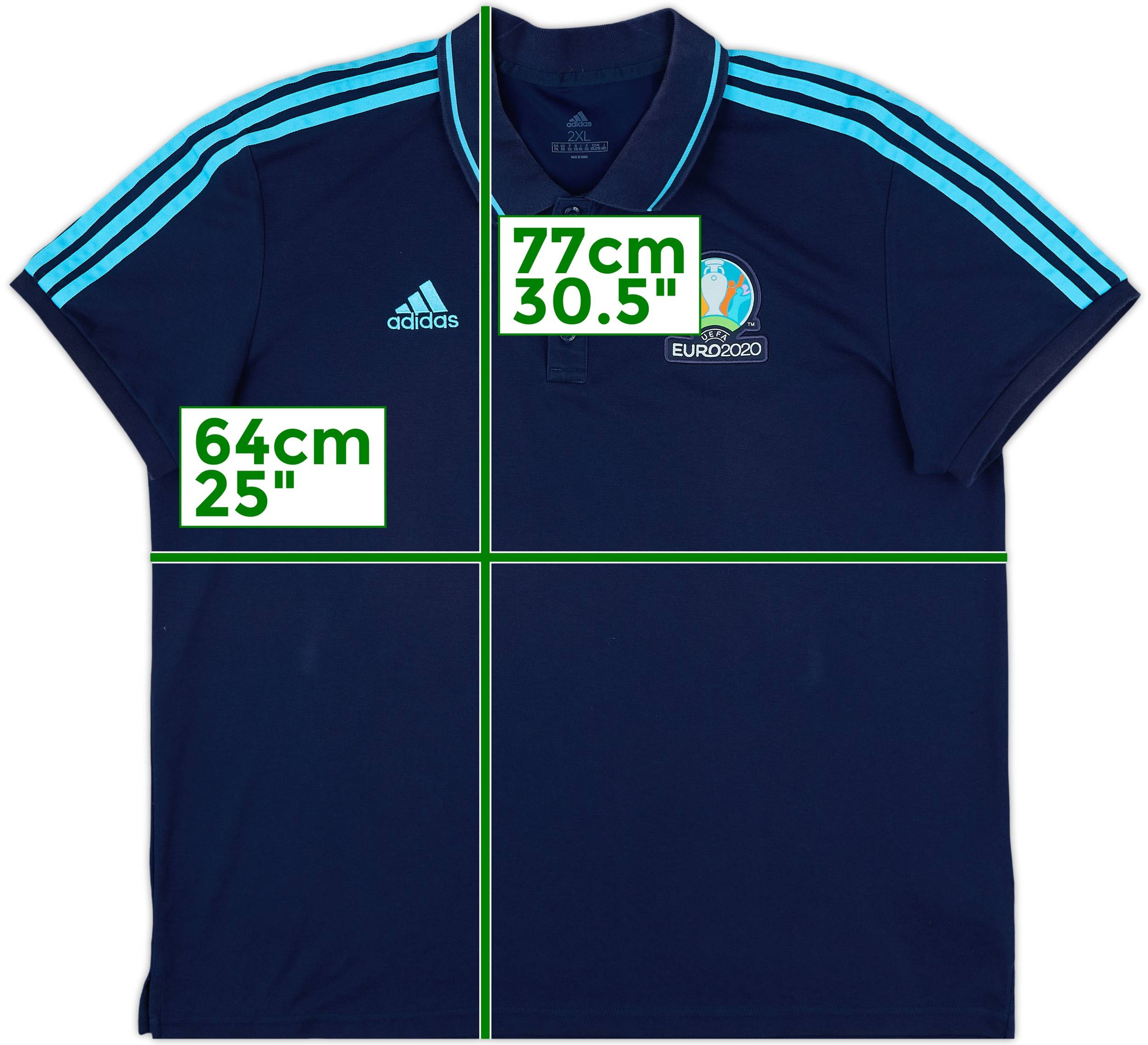 2020 adidas Euro 2020 Polo Shirt 9/10 (XXL)