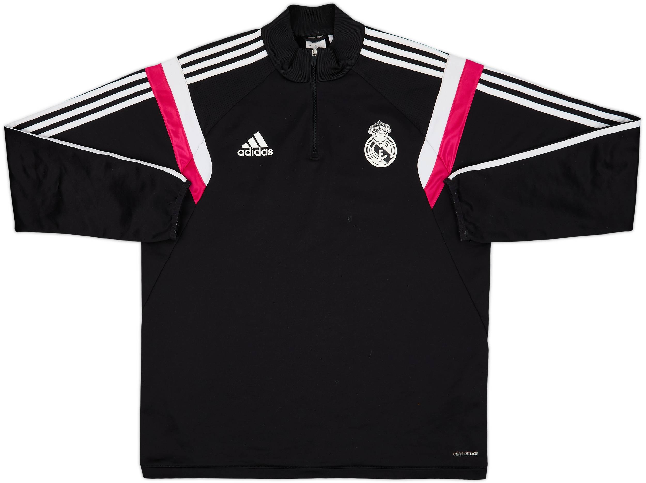 2014-15 Real Madrid adidas 1/4 Zip Drill Top - 7/10 - (L)