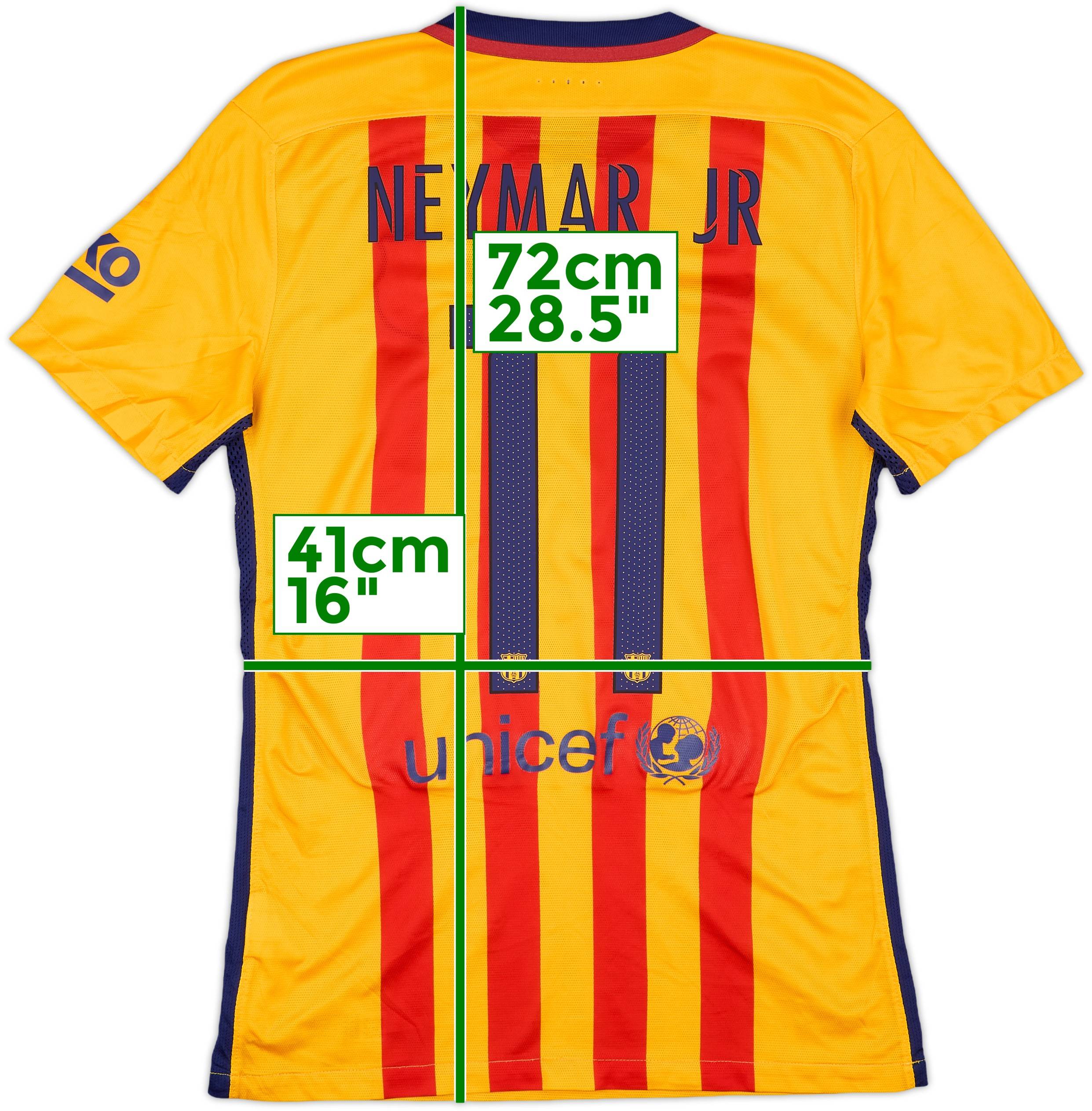 2015-16 Barcelona Authentic Away Shirt Neymar #11 - 8/10 - (S)