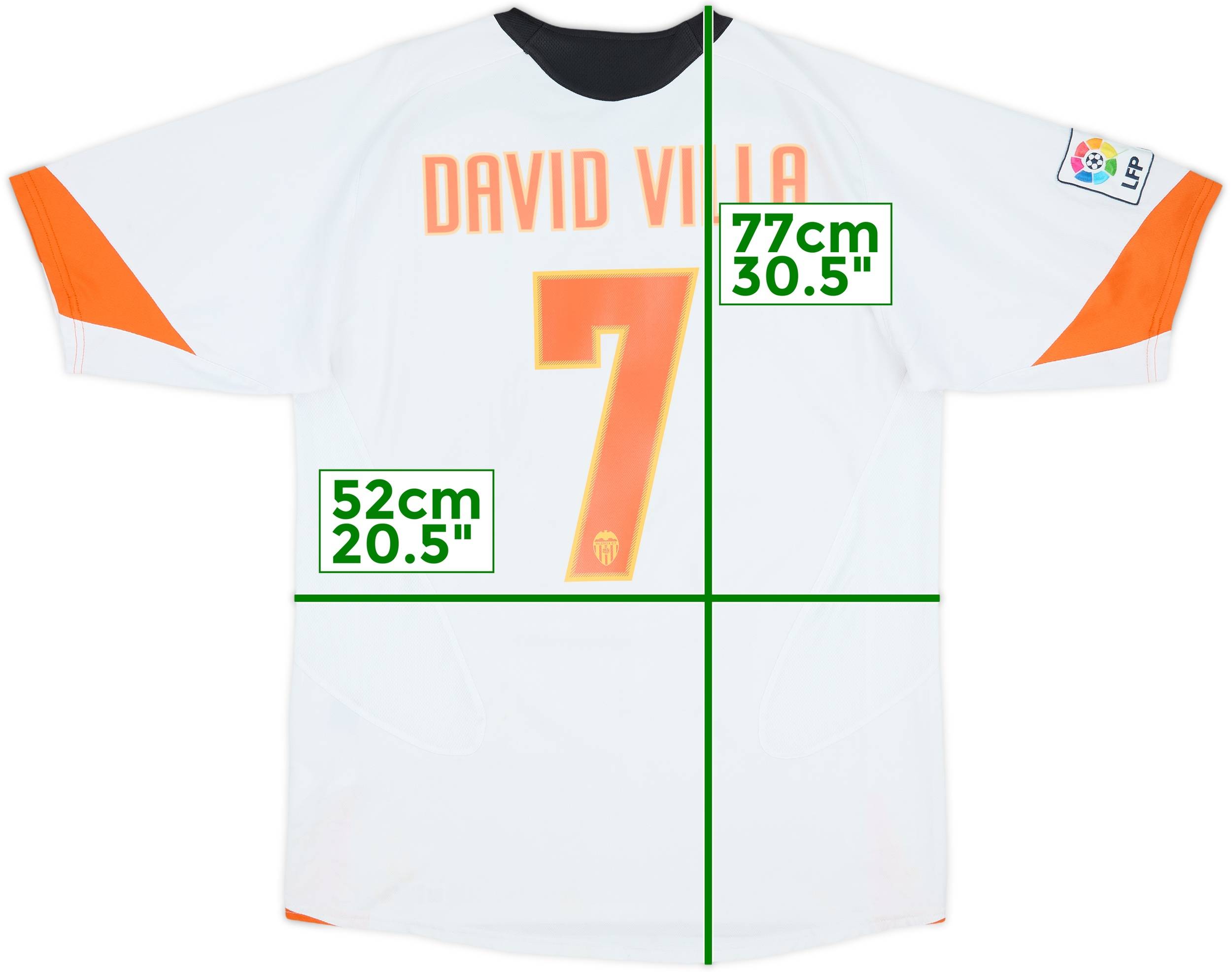 Valencia DAVID VILLA シャツ 7番 Valencia David Villa 7 Team Tee - Black