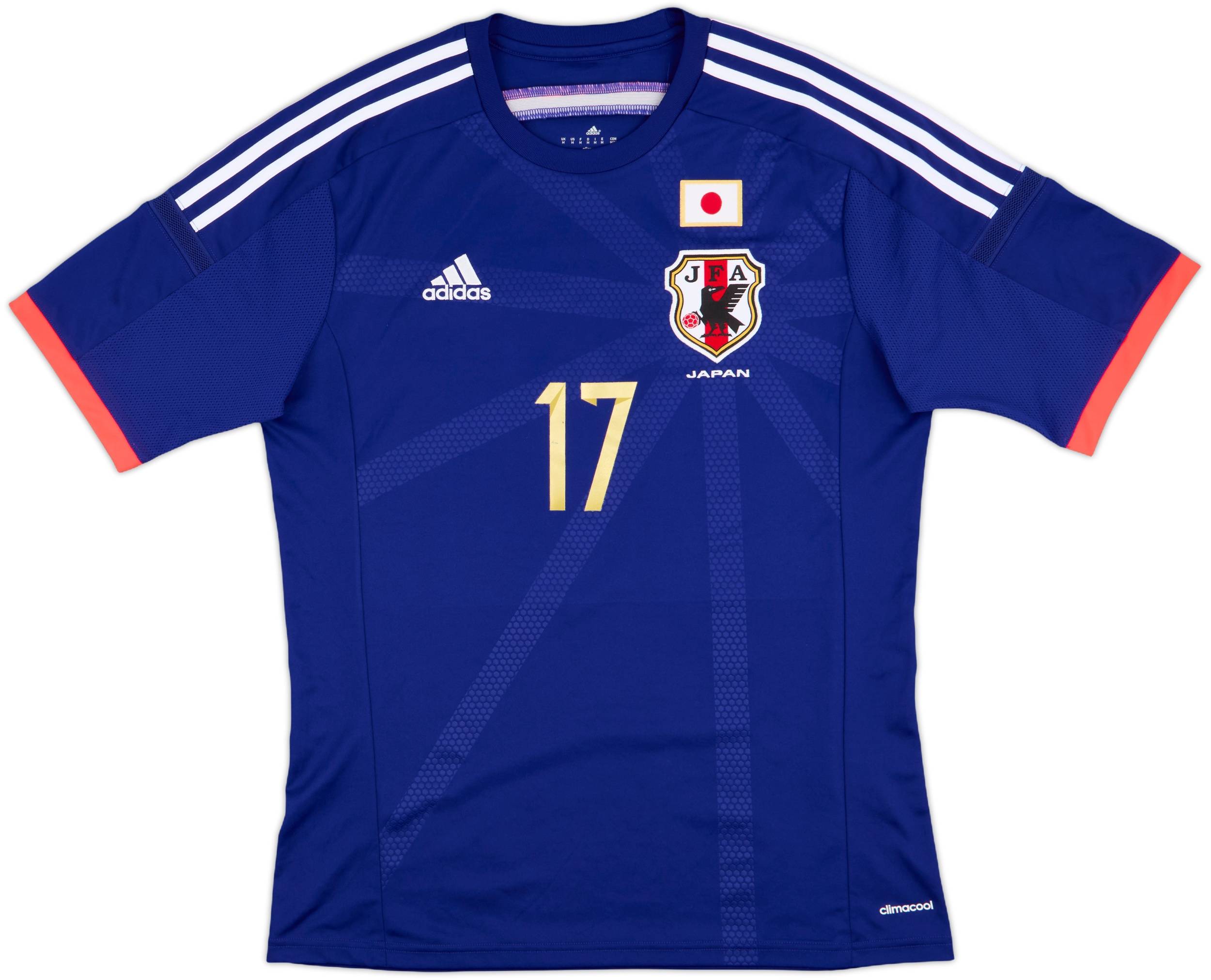 14-15 JAPAN national team HASEBE 17番 M 2013-15 Japan Home Shirt Hasebe #17 - 6/10 - (M)
