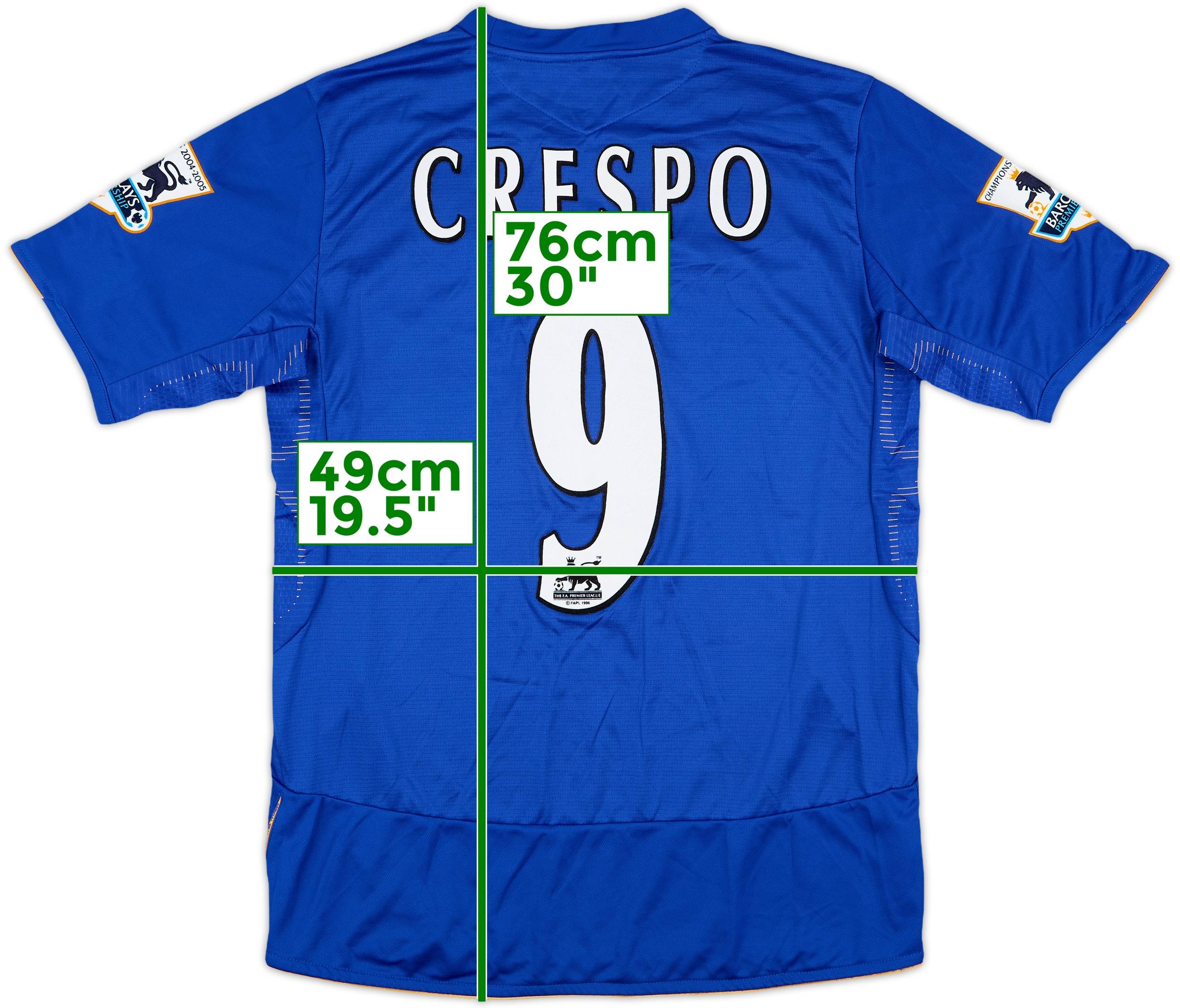 Chelsea FC Crespo 21番 シャツ 2005-06 Chelsea Centenary Home Shirt Crespo #21 - 8/10 - (M)