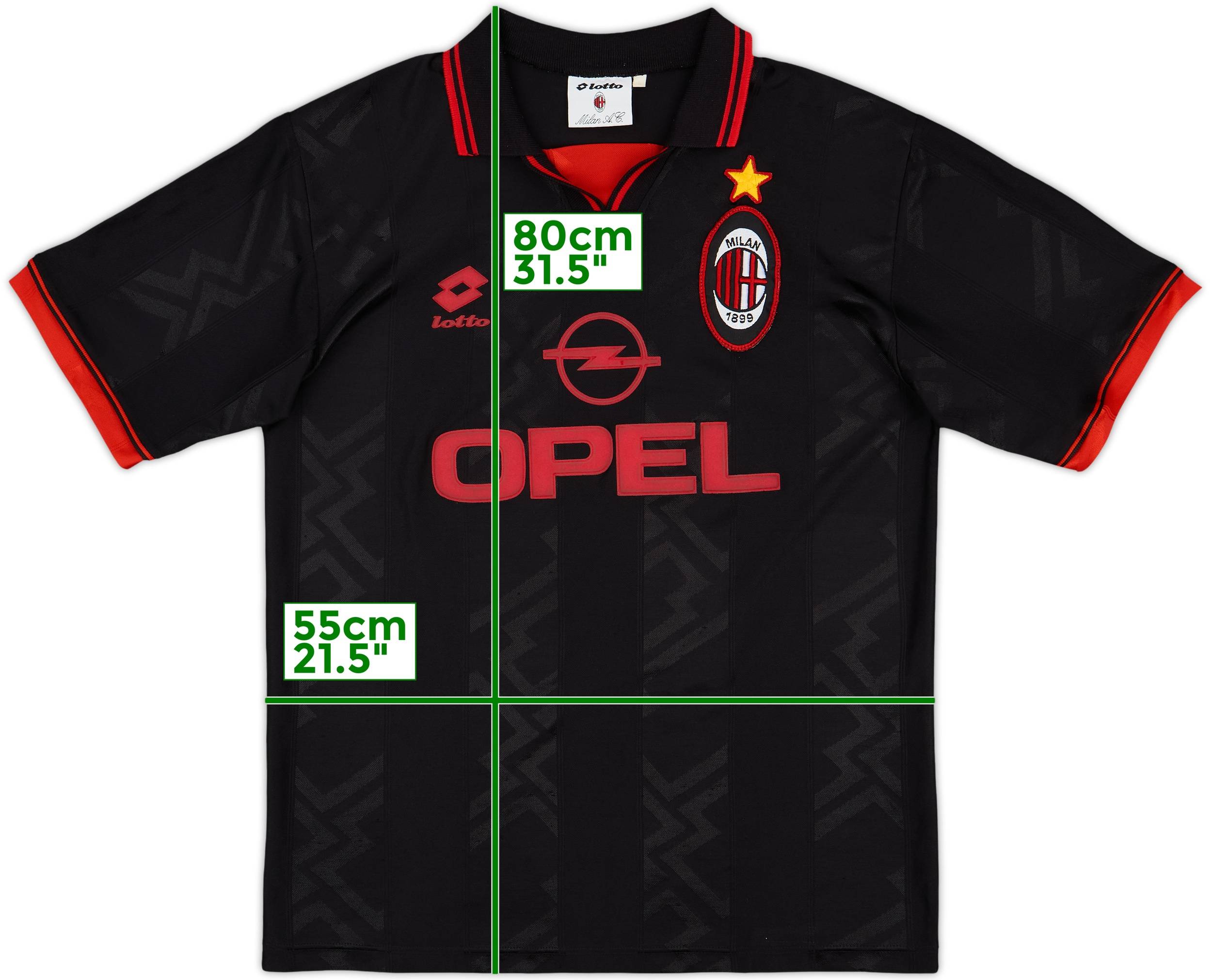 1996-97 AC Milan Third Shirt - 9/10 - (L)