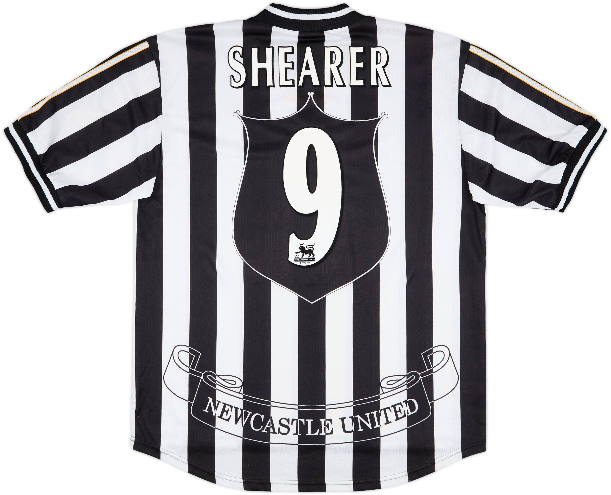 1997-99 Newcastle Home Shirt Shearer #9 - 8/10 - (XL)