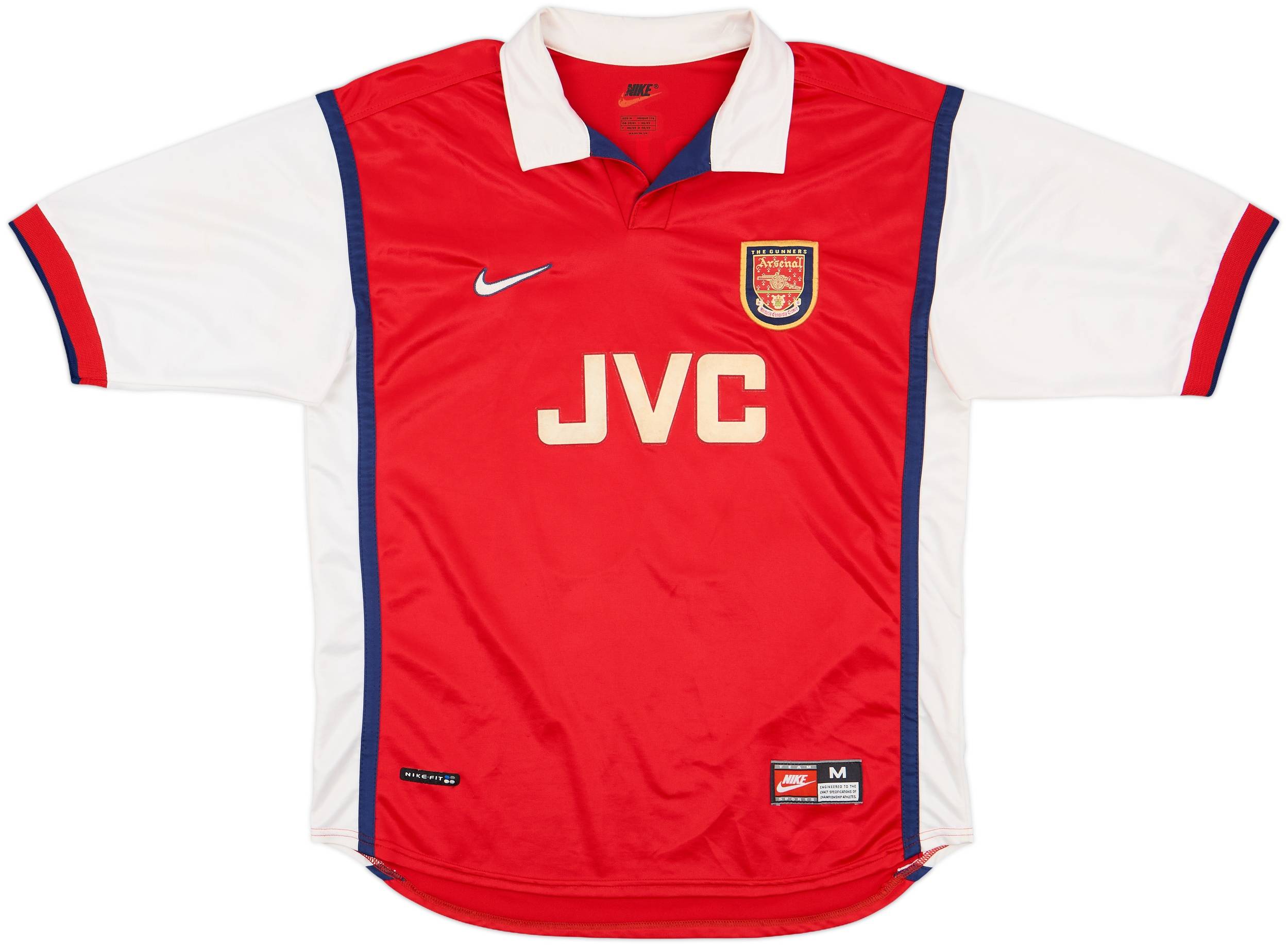 1998-99シーズンアーセナルホームのベルカンプ長袖ユニフォーム（L） Arsenal 98/99 Home kit アーセナル ユニフォーム 美品 タグ付き