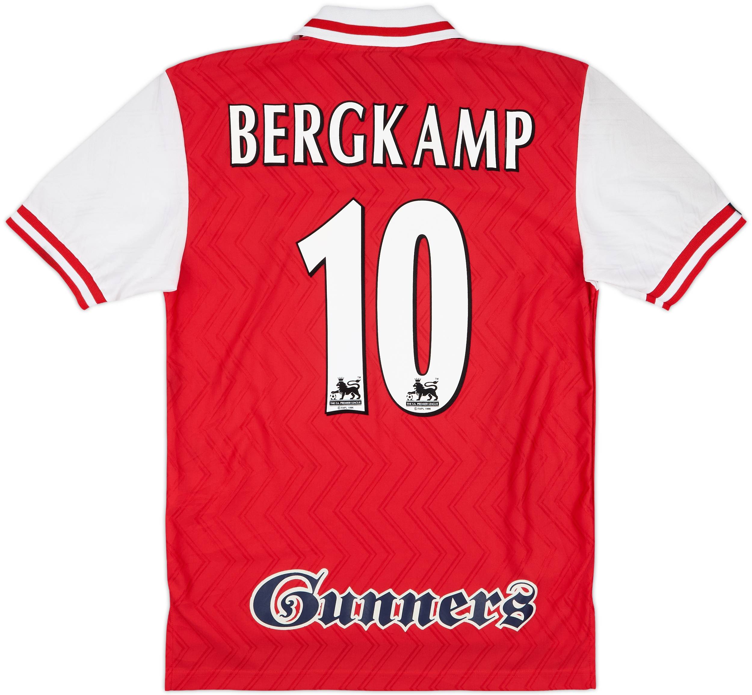 gunners-10-bergkamp 1996-98 Arsenal Home Shirt Bergkamp #10 - 8/10 - (S)