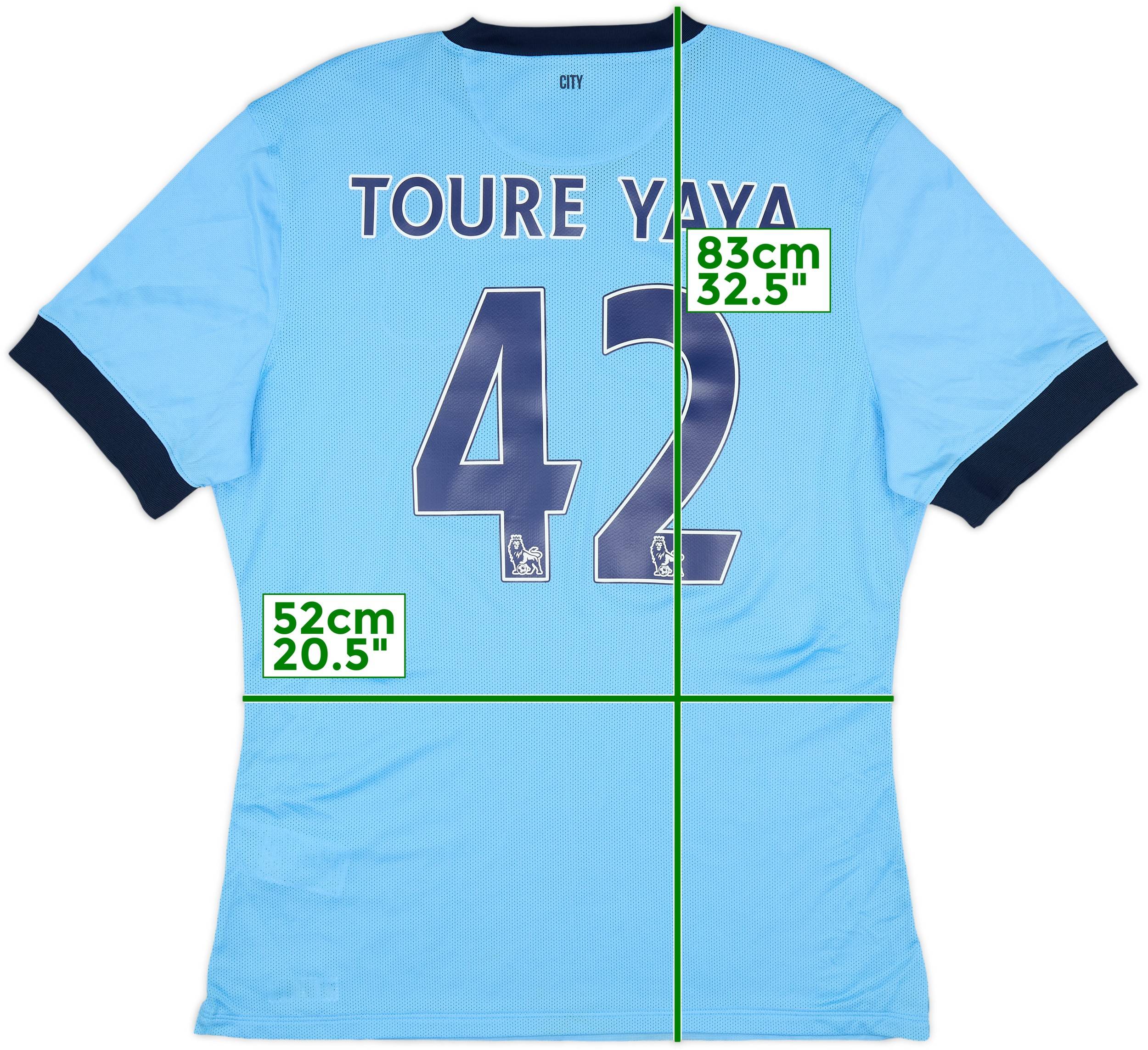 2014-15 Manchester City Authentic Home Shirt Toure Yaya #42 - 10