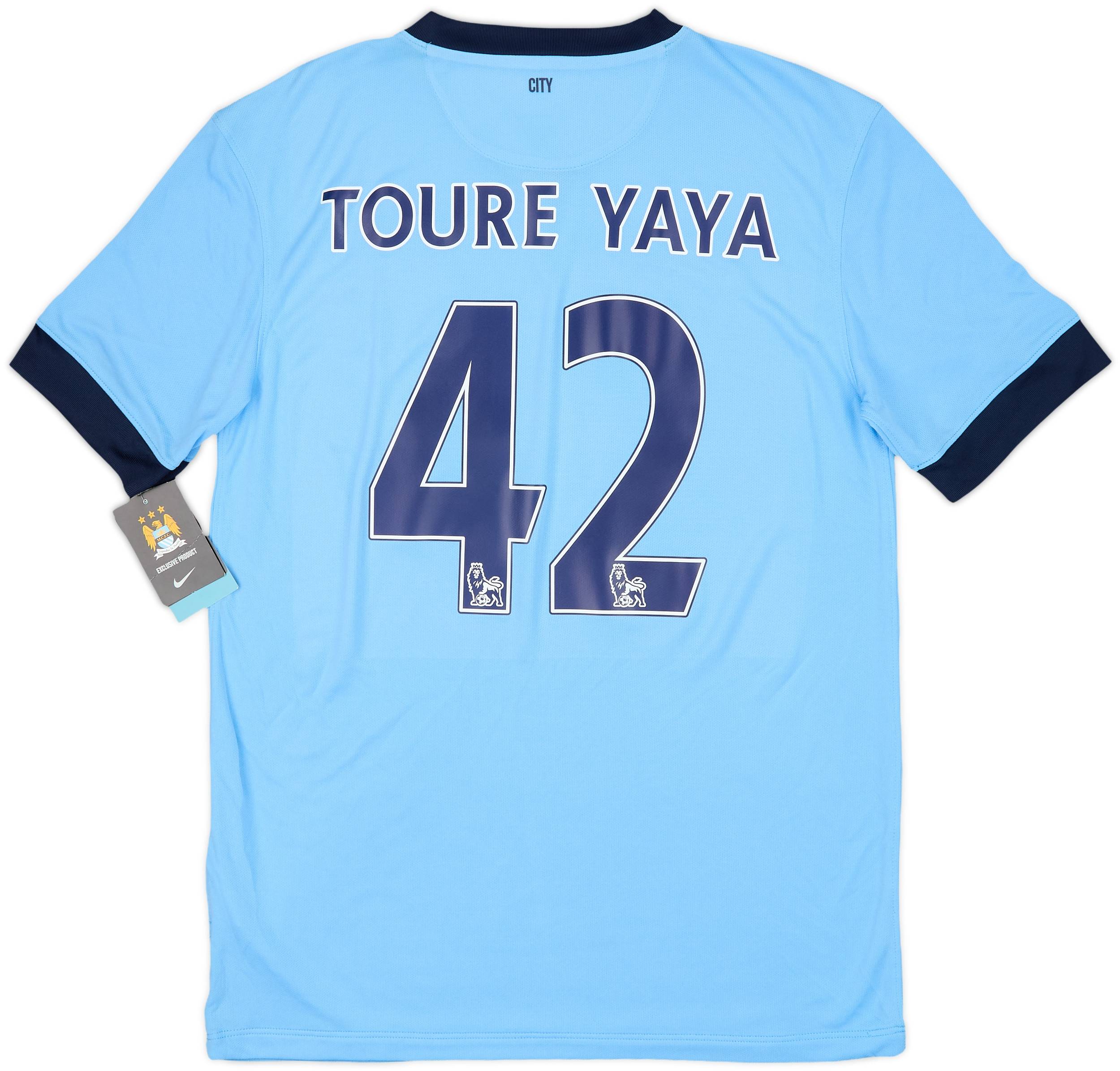 マンチェスターシティ 14/15 #42 トゥーレ ヤヤ ユニフォーム 2014-15 Manchester City Home Shirt Toure Yaya #42 (M)