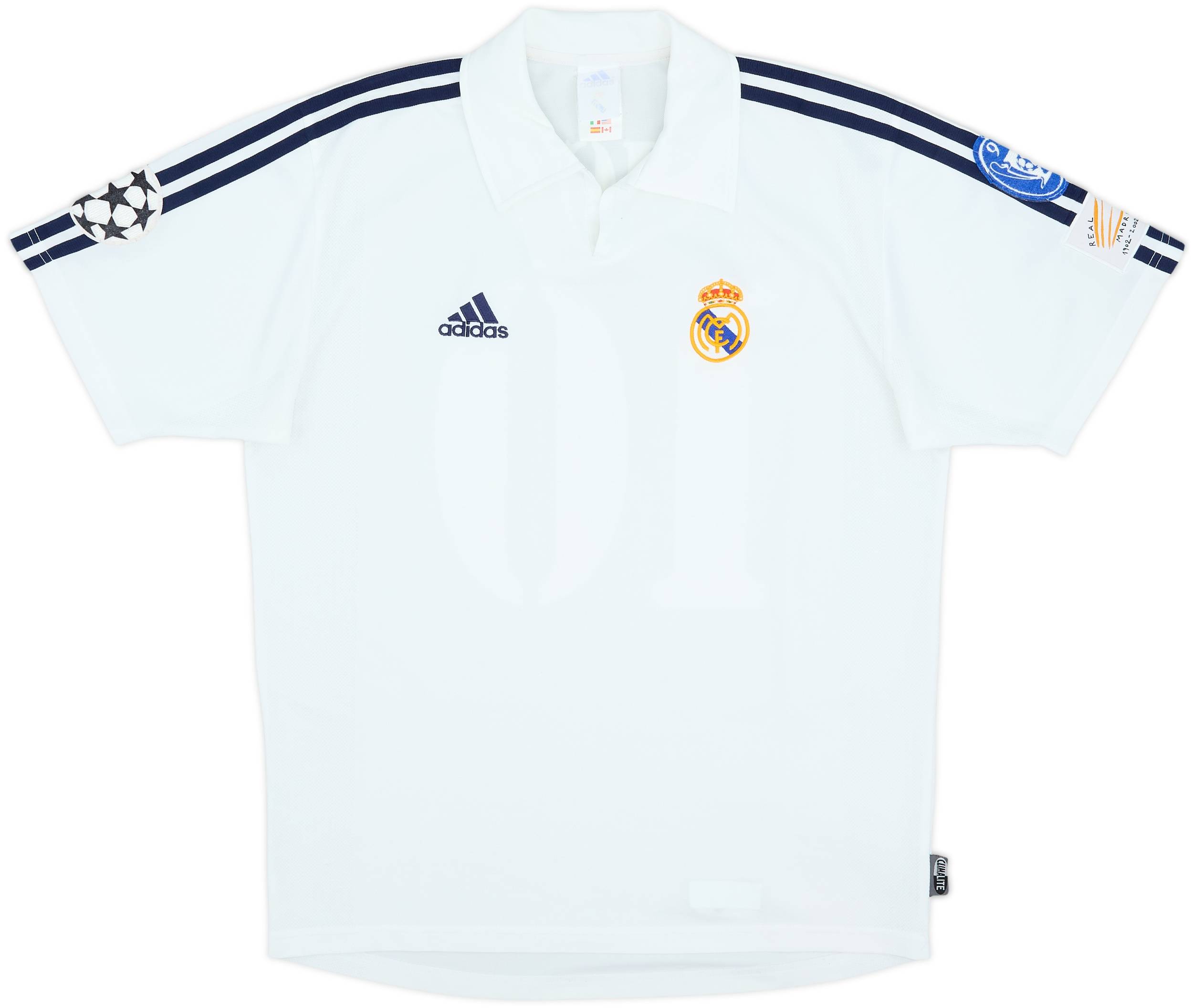 adidas REAL MADRID 「FIGO 10」　M　deadstock 2001 Real Madrid Home Shirt Figo #10 - 8/10 - (S)