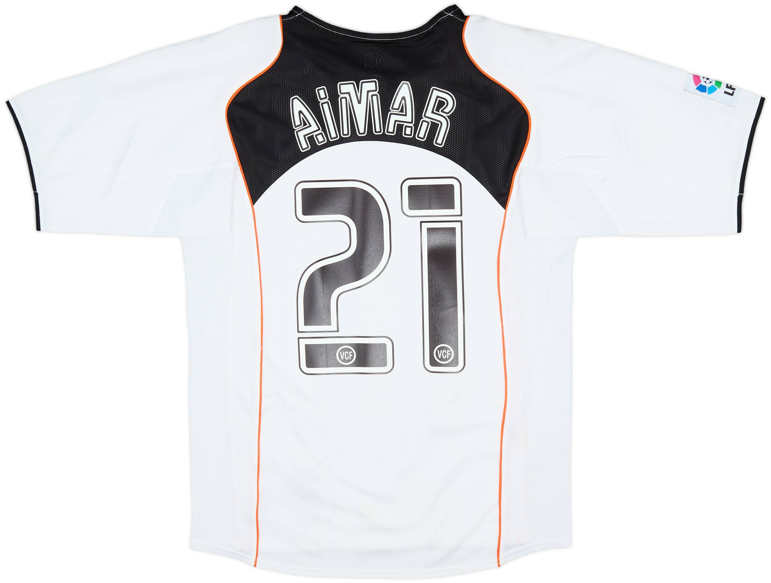 2004-05 Valencia Home Shirt Aimar #21 - 8/10 - (S)
