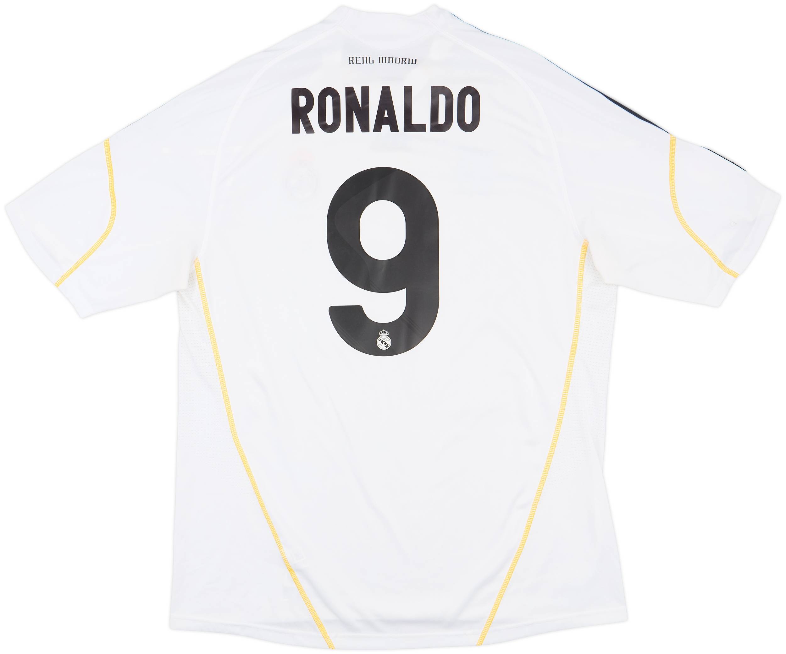 2009-10 Real Madrid Home Shirt Ronaldo #9 - 7/10 - (XL)